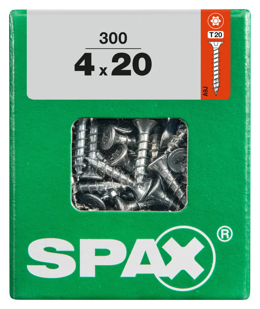 Spax Universalschrauben 4.0 x 20 mm TX 20 - 300 Stk. Spax Universalschrauben 4.0 x 20 mm TX 20 - 300 Stk.