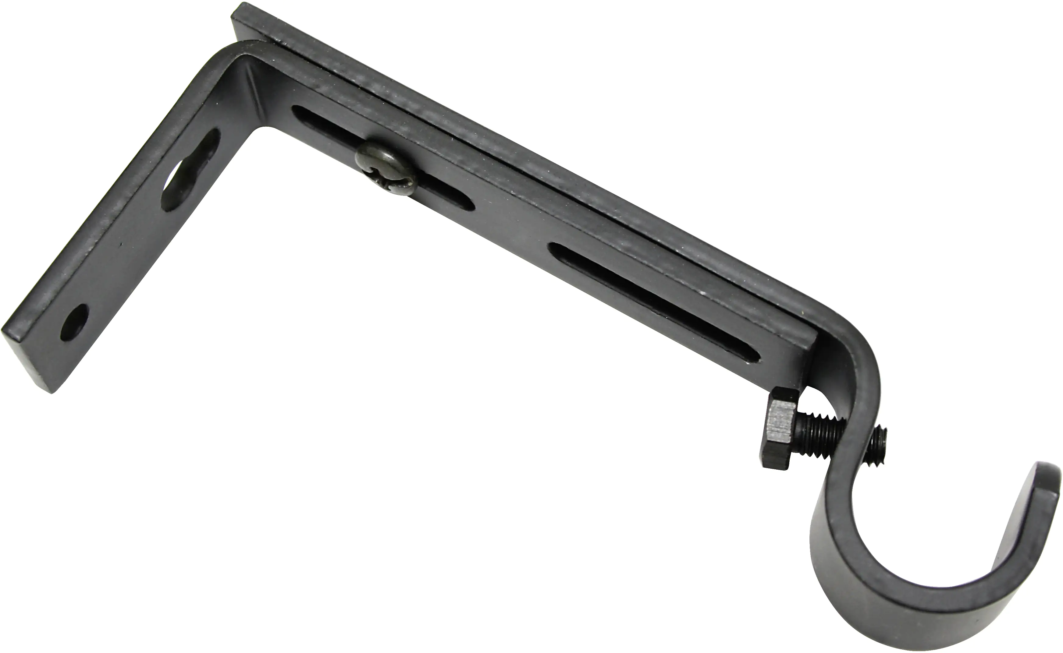 Gardinia Träger Memphis offen schwarz, Ø 16 mm, 2-er Pack