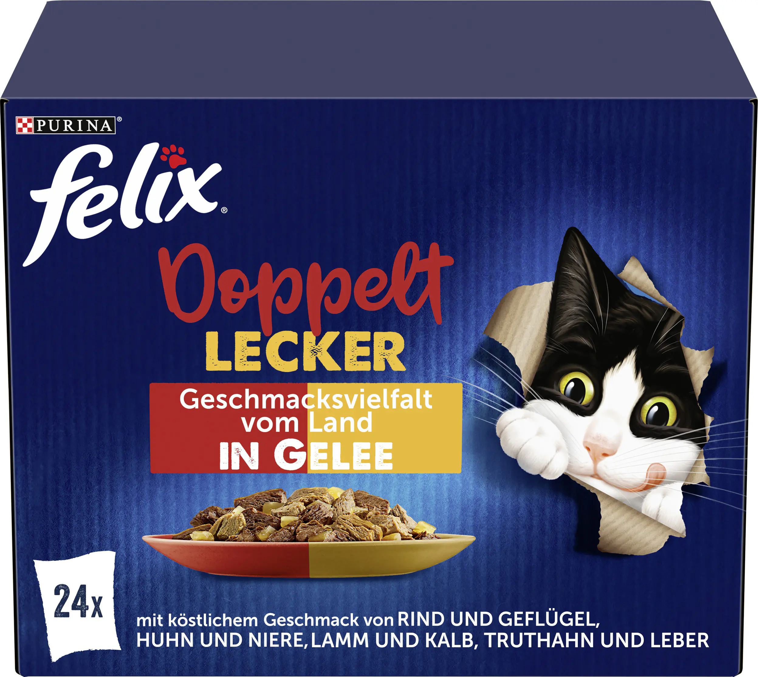 Felix So gut wie es aussieht Doppelt Lecker Fleisch 24x 85g