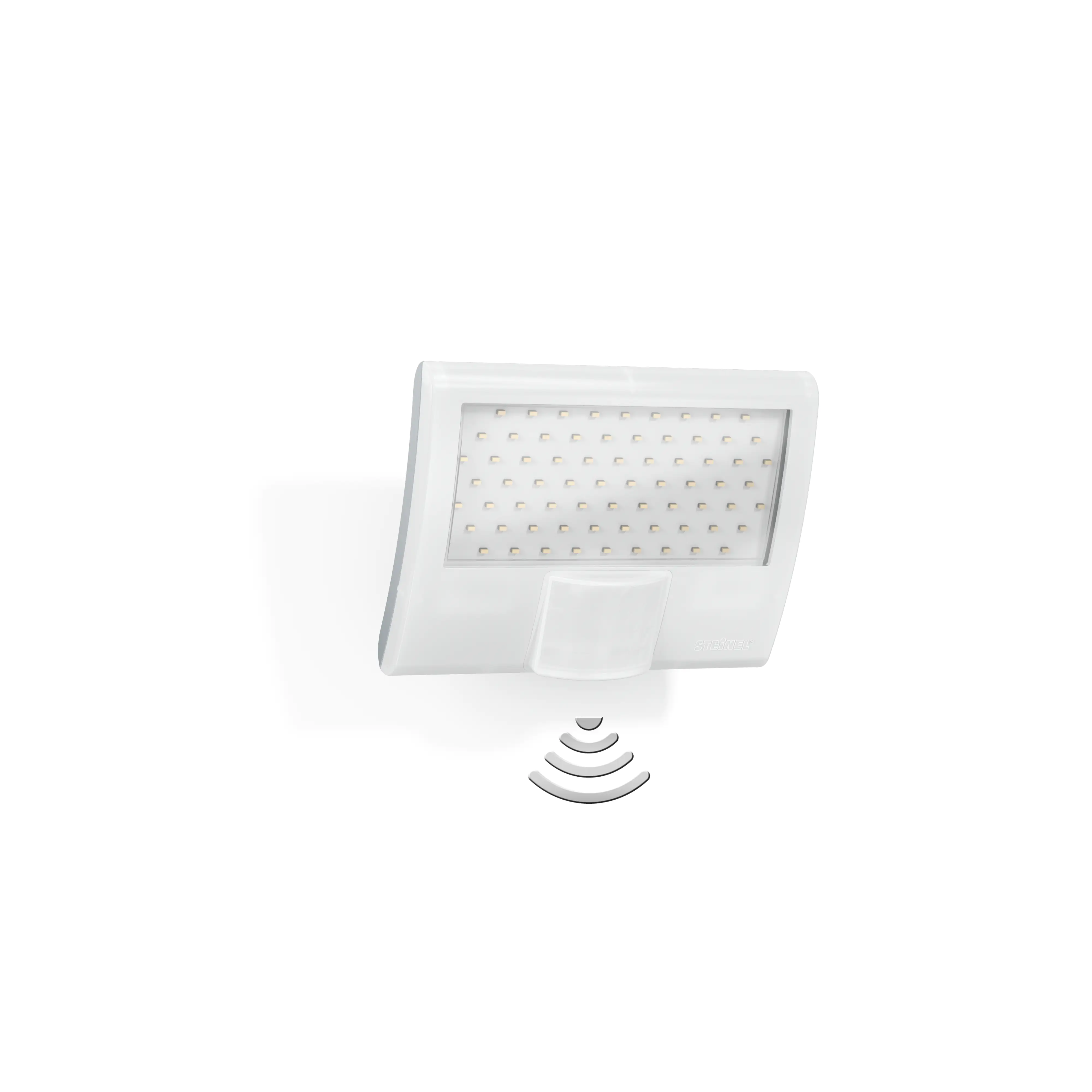 Steinel Strahler XLED Home curved S Weiß mit Bewegungsmelder, Sensor