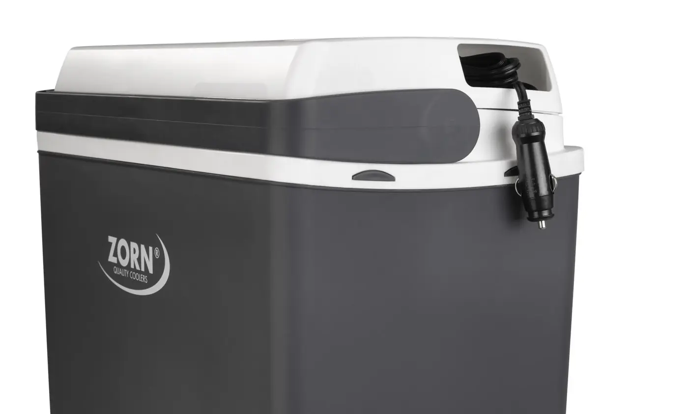 Zorn Kühlbox elektrische ZA24 12V Anschluss Auto & Caravan grau/weiß  21,9 L