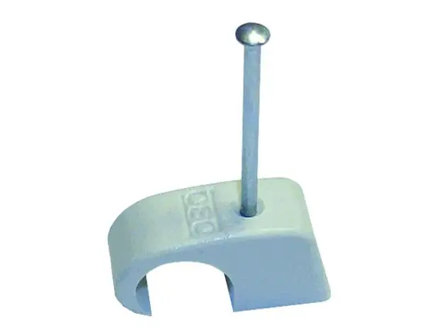 OBO Nagelschellen 7-12 mm mit 45 mm Stahlnagel, 100 Stück