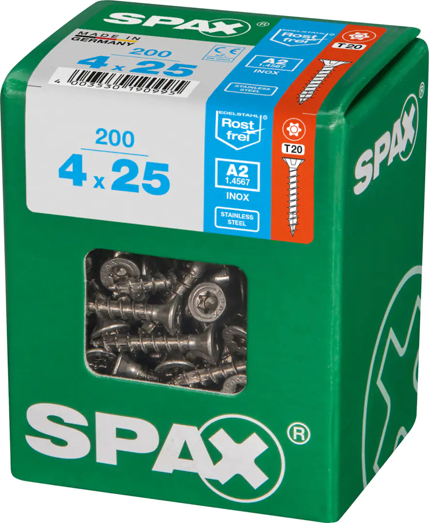 Spax Universalschrauben 4.0 x 25 mm TX 20 - 200 Stk.