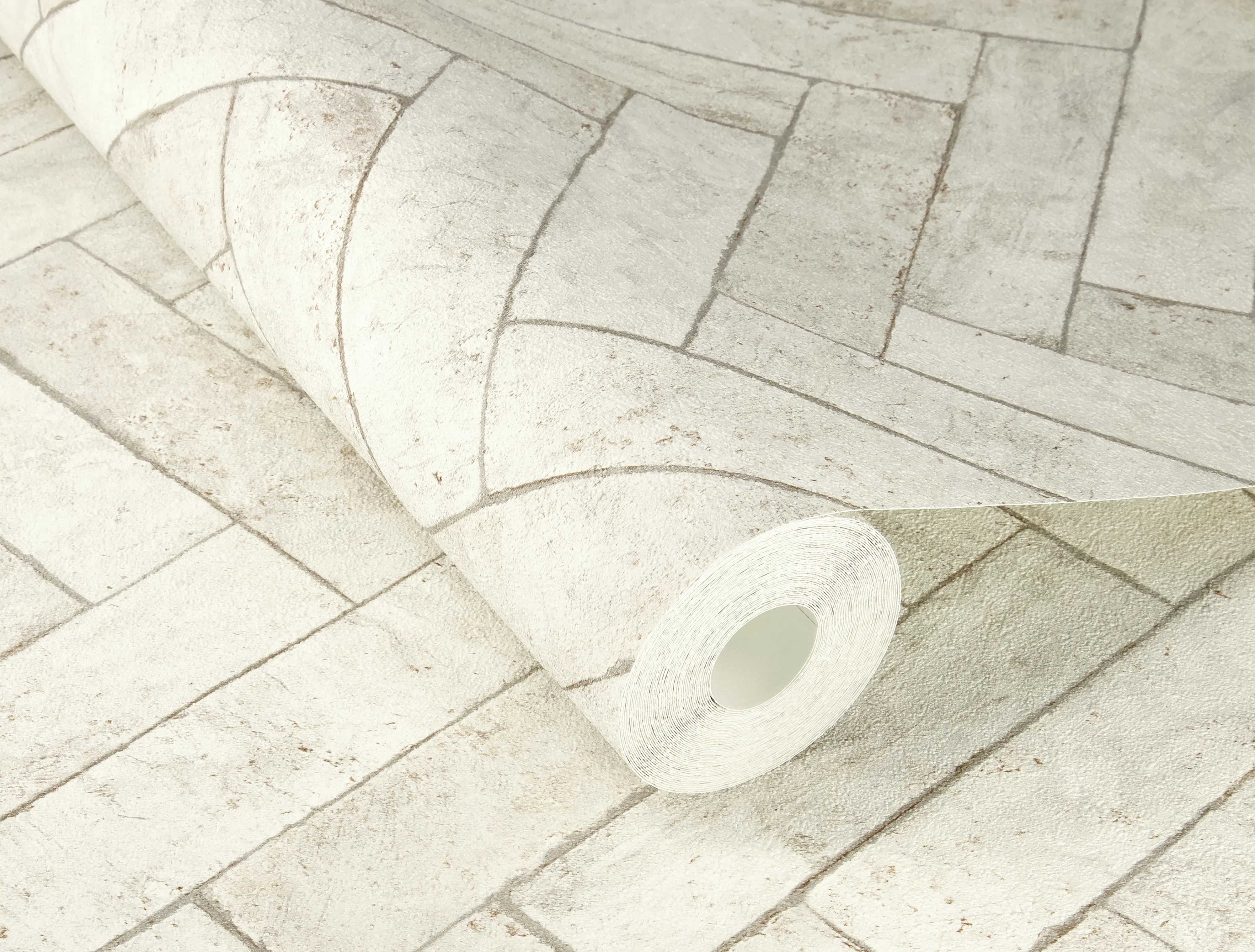 Rasch Vliestapete 499117 Weiß-Kalkstein Muster & Motive 10,05 m x 0,53 m