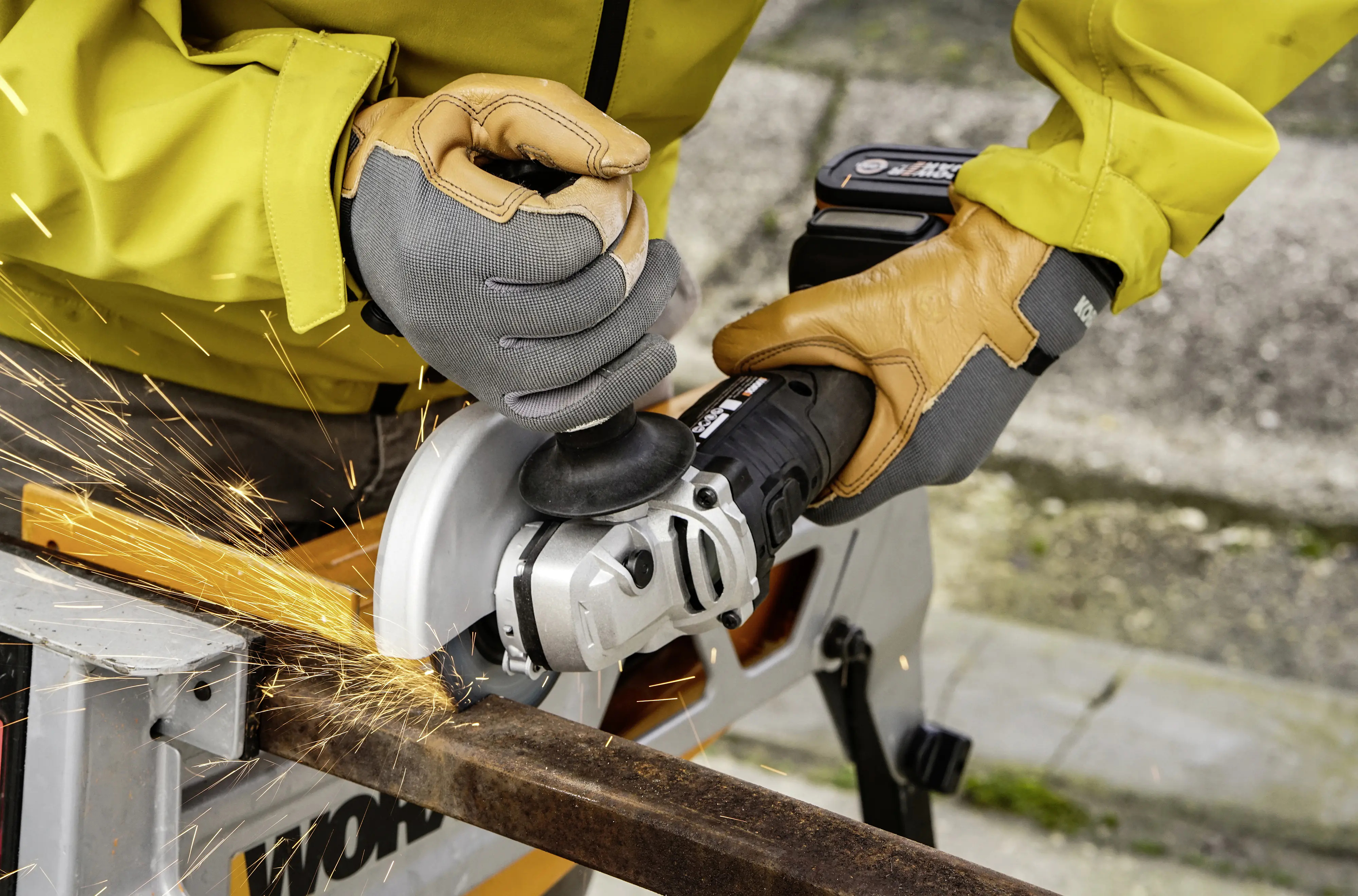 Worx Akku-Winkelschleifer WX812 20 V 4,0 Ah 125 mm bürstenloser Motor Worx Akku-Winkelschleifer WX812 20 V 4,0 Ah 125 mm bürstenloser Motor
