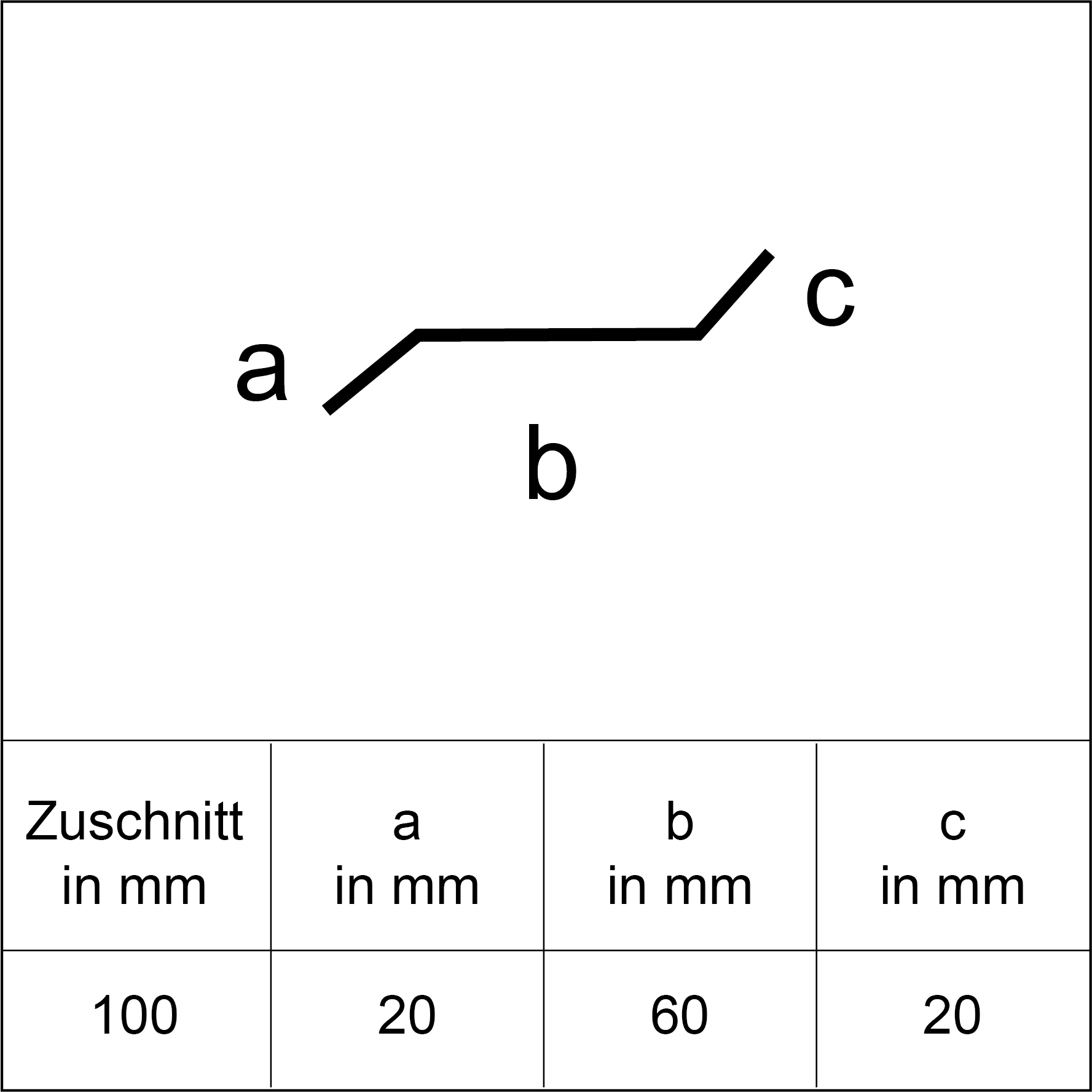 Sarei Z-Profil HG8 1000 x 60 x 20 mm natur Sarei Z-Profil HG8 1000 x 60 x 20 mm natur
