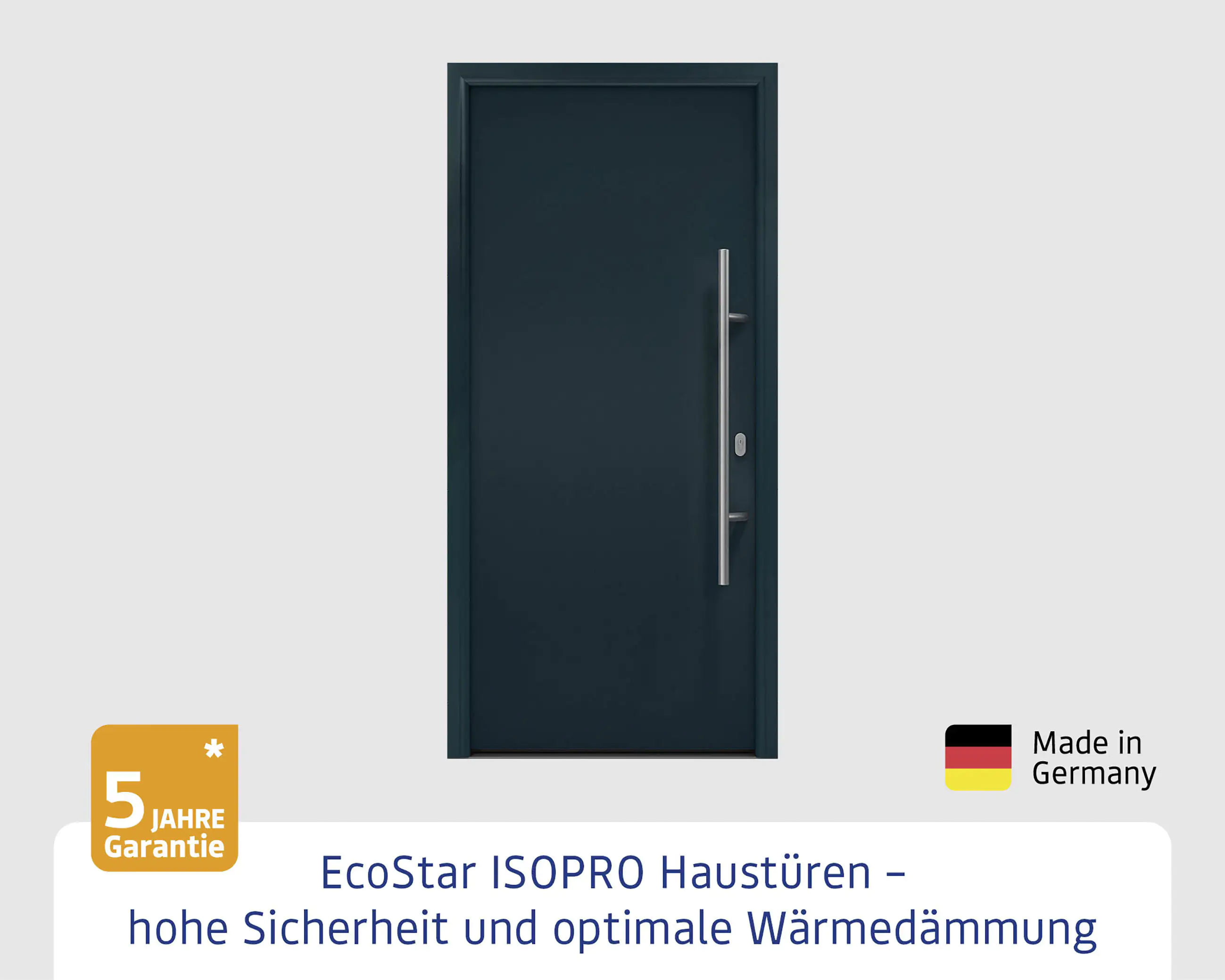 EcoStar Haustür ISOPRO IP 010 anthrazitgrau 110 x 210 cm EcoStar Haustür ISOPRO IP 010 anthrazitgrau 110 x 210 cm
