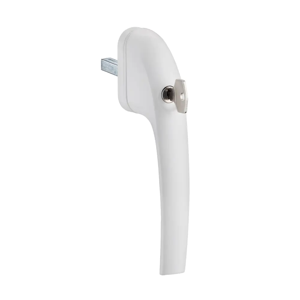 TrendLine Fenstergriff Eleganza Aluminium weiß abschließbar