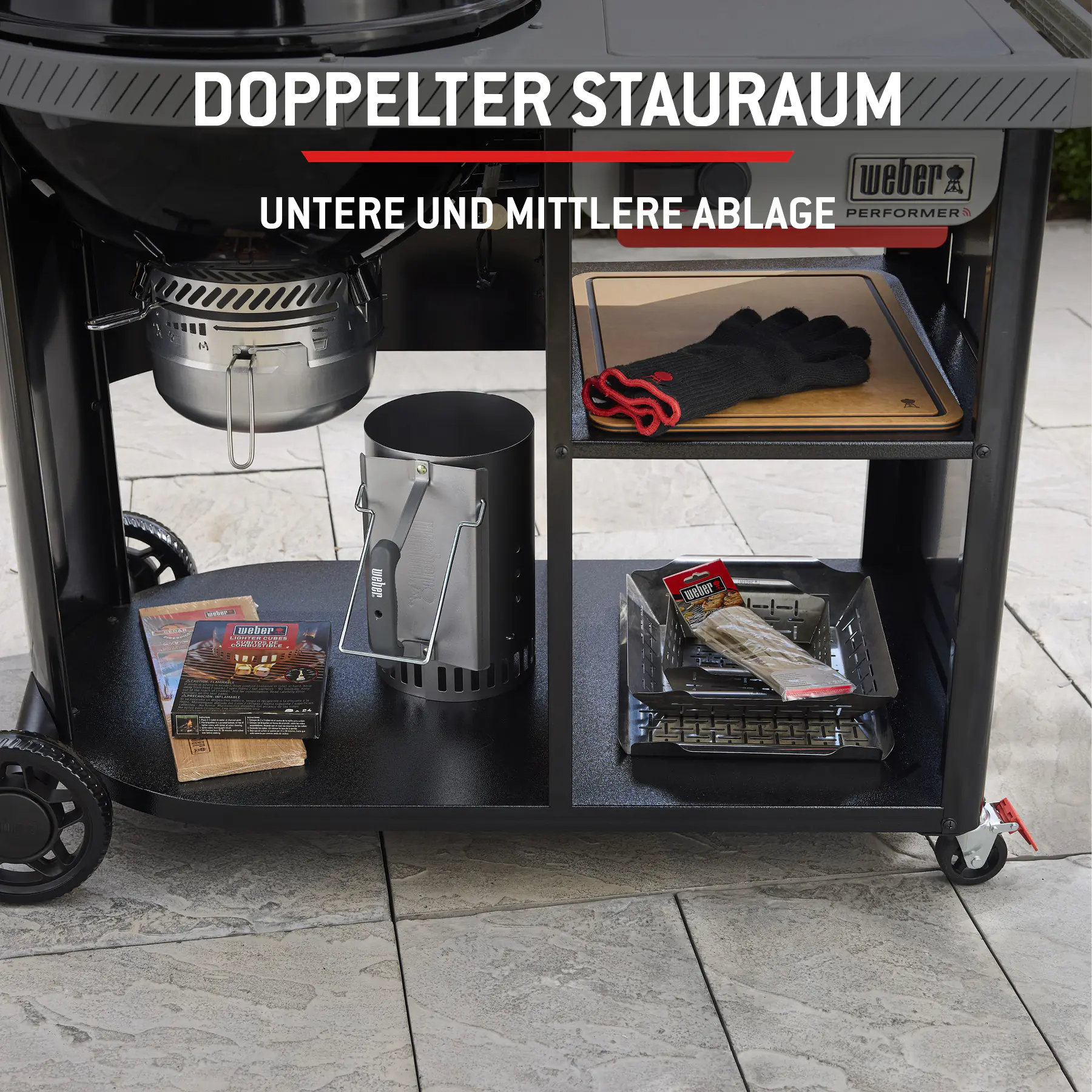 Weber Holzkohlegrill Performer Premium Smart Ø 57 cm