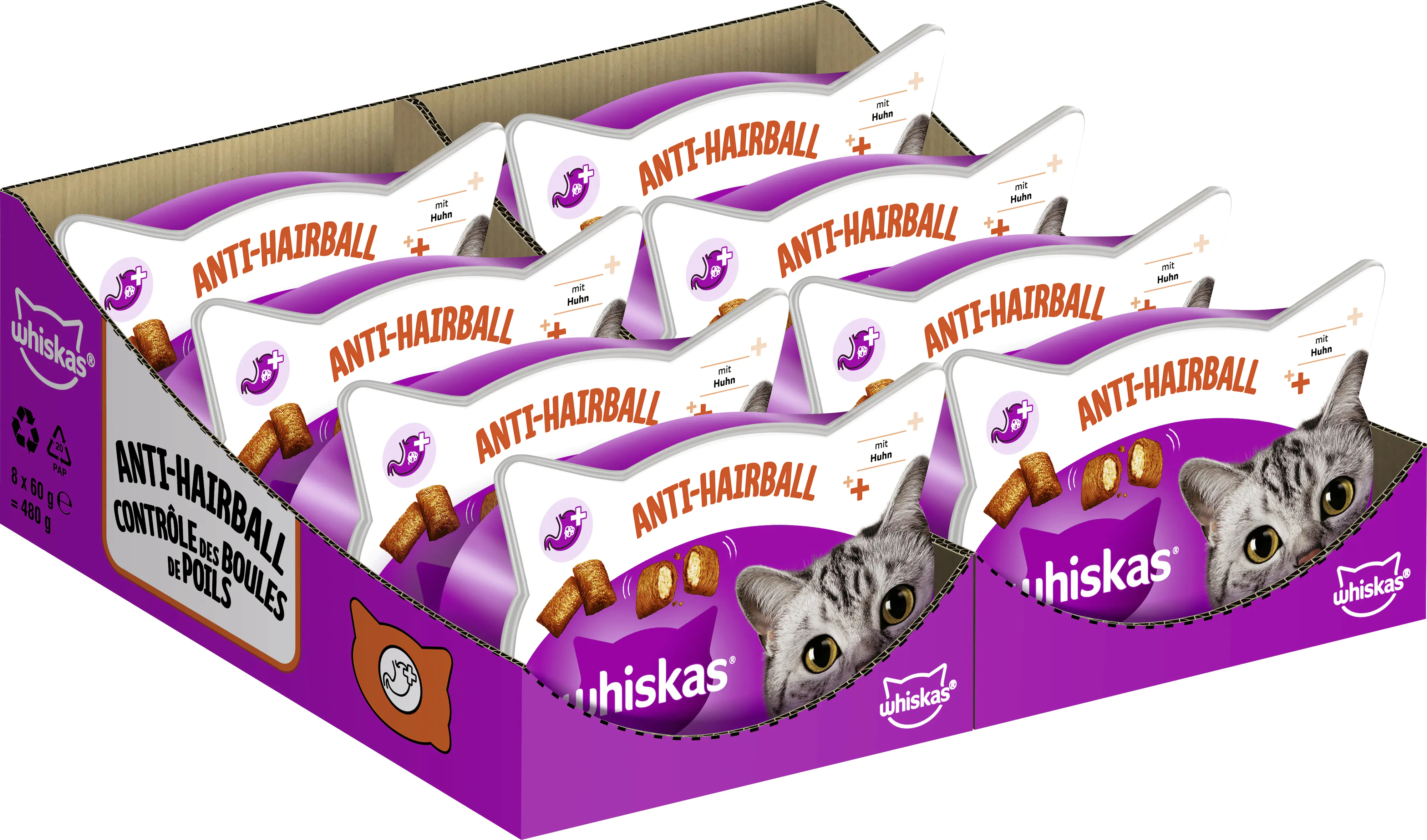 Whiskas Katzensnack Anti-Hairball 60 g Whiskas Katzensnack Anti-Hairball 60 g