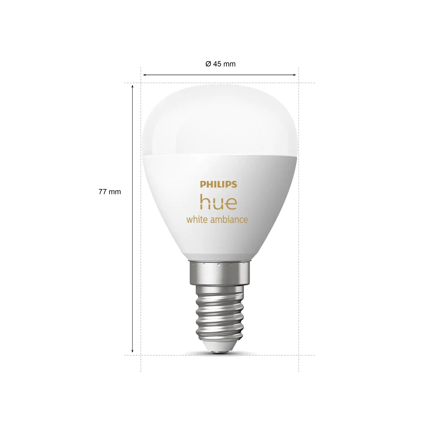 Philips Hue LED-Leuchtmittel Tropfenform E14 5,1W warmweiß bis kaltweiß smart