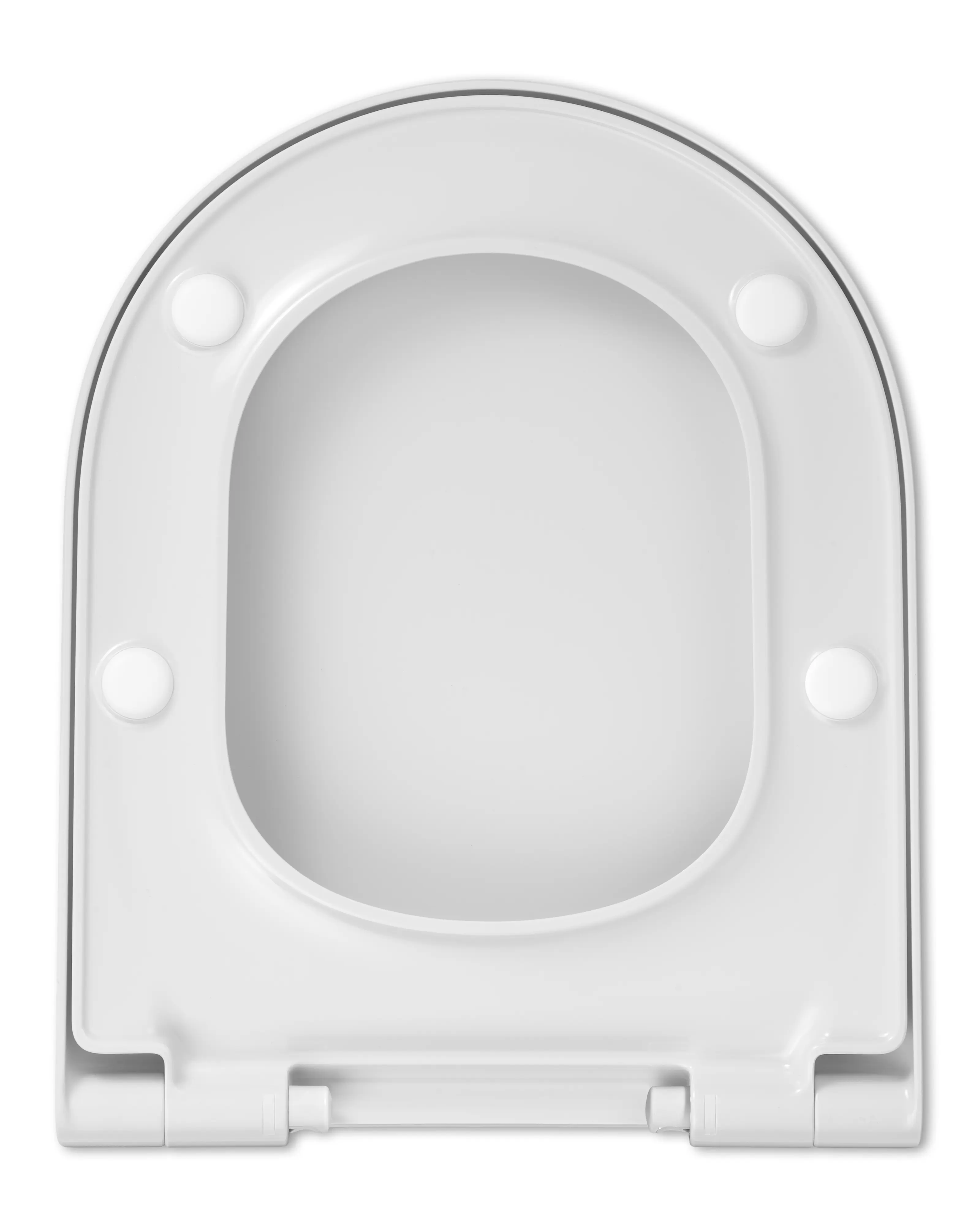 Primaster WC-Sitz mit Absenkautomatik D-Form weiß