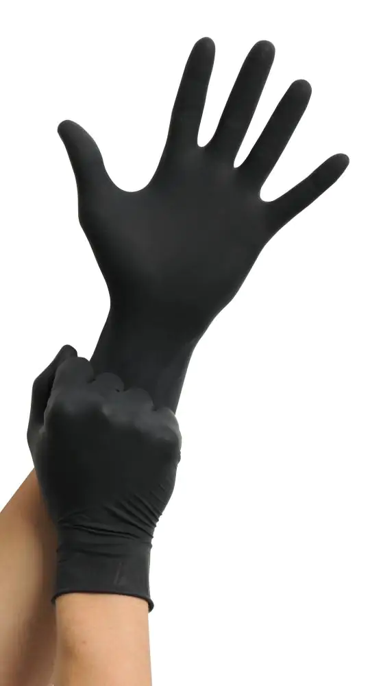 MaiMed Einmalhandschuhe Black Latex Größe M