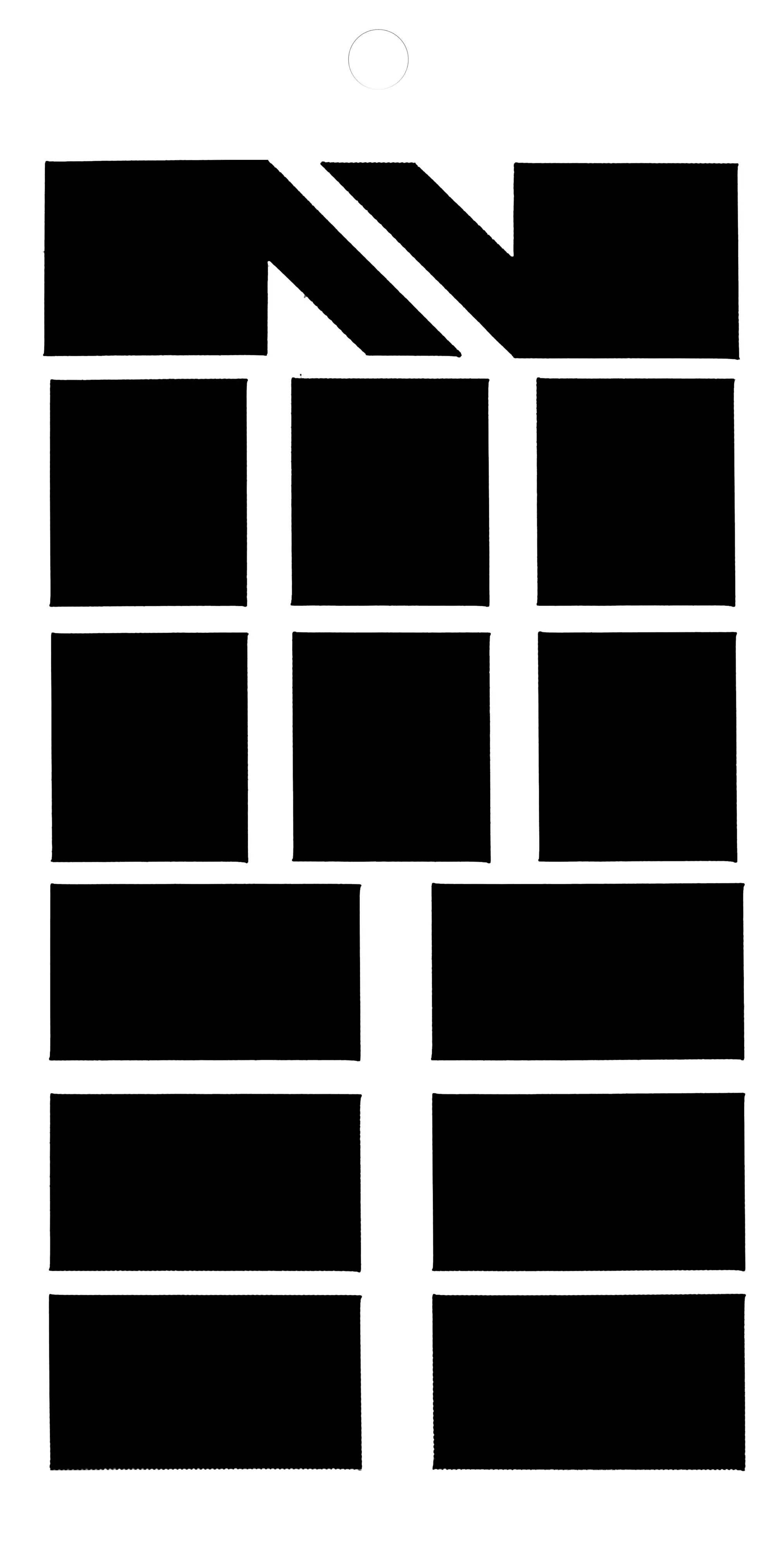 Conmetall Aufkleber Markierungen PVC 10 cm schwarz 