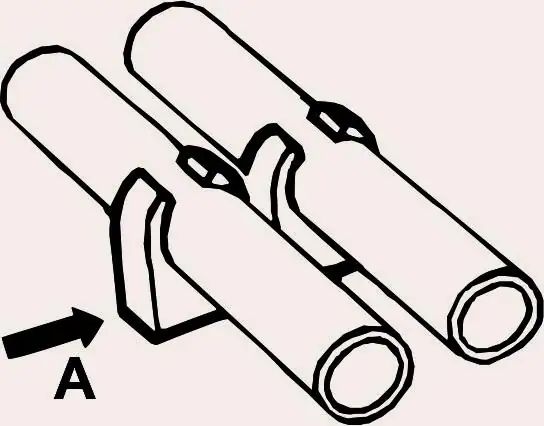 Cornat Rohr-Clip doppelt für 28 mm Ø - Rohre