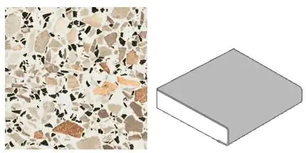 GetaElements Arbeitsplatte 410 x 60 cm, 39 mm Dekor Mosaik-Karmin GetaElements Arbeitsplatte 410 x 60 cm, 39 mm Dekor Mosaik-Karmin