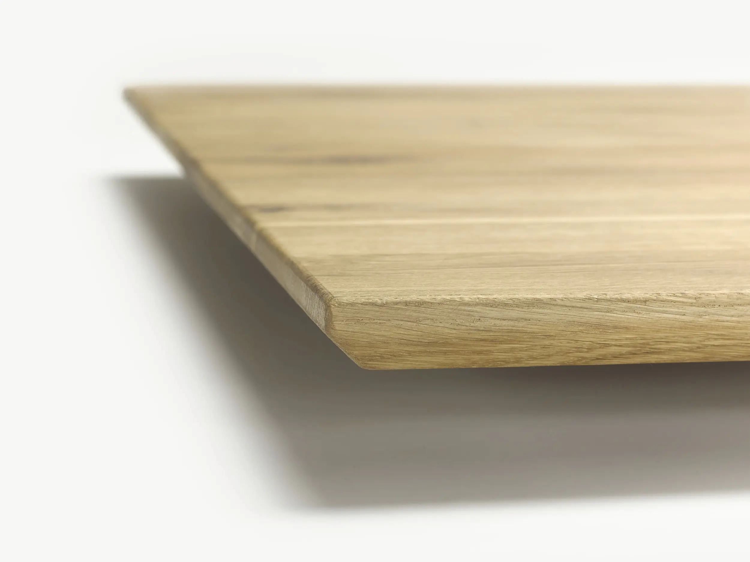 Tischplatte Eiche natur rustik mit Swiss Kante 200 x 90 cm 26 mm