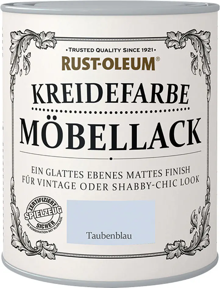 Rust-Oleum Kreidefarbe Möbellack 125 ml taubenblau
