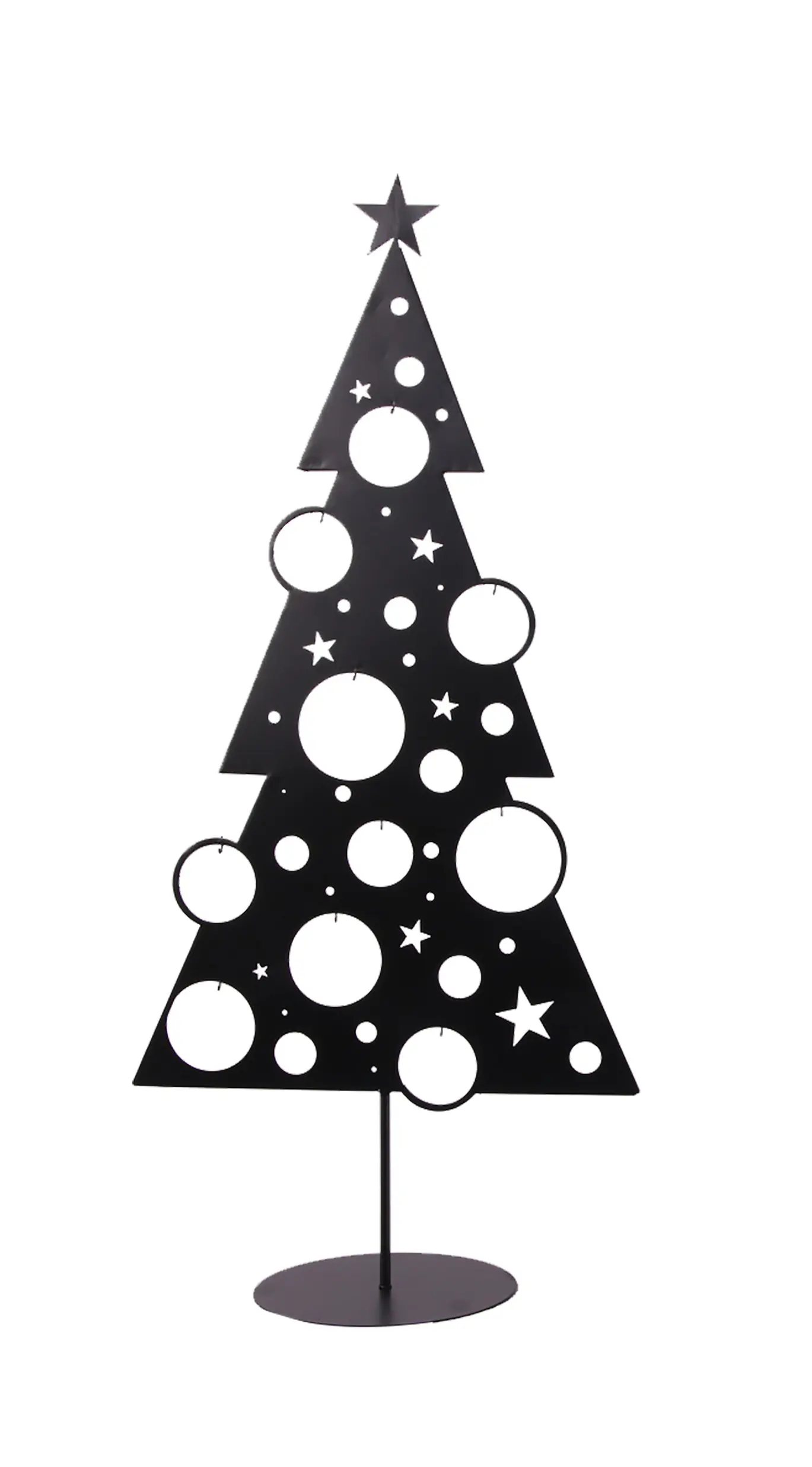 TrendLine Deko-Weihnachtsbaum Metall 85 x 39 x 20 cm schwarz TrendLine Deko-Weihnachtsbaum Metall 85 x 39 x 20 cm schwarz