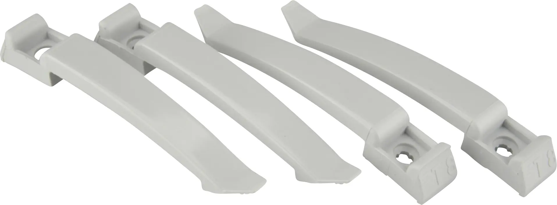 Kabel-Klemmbügel 100 mm grau 4x