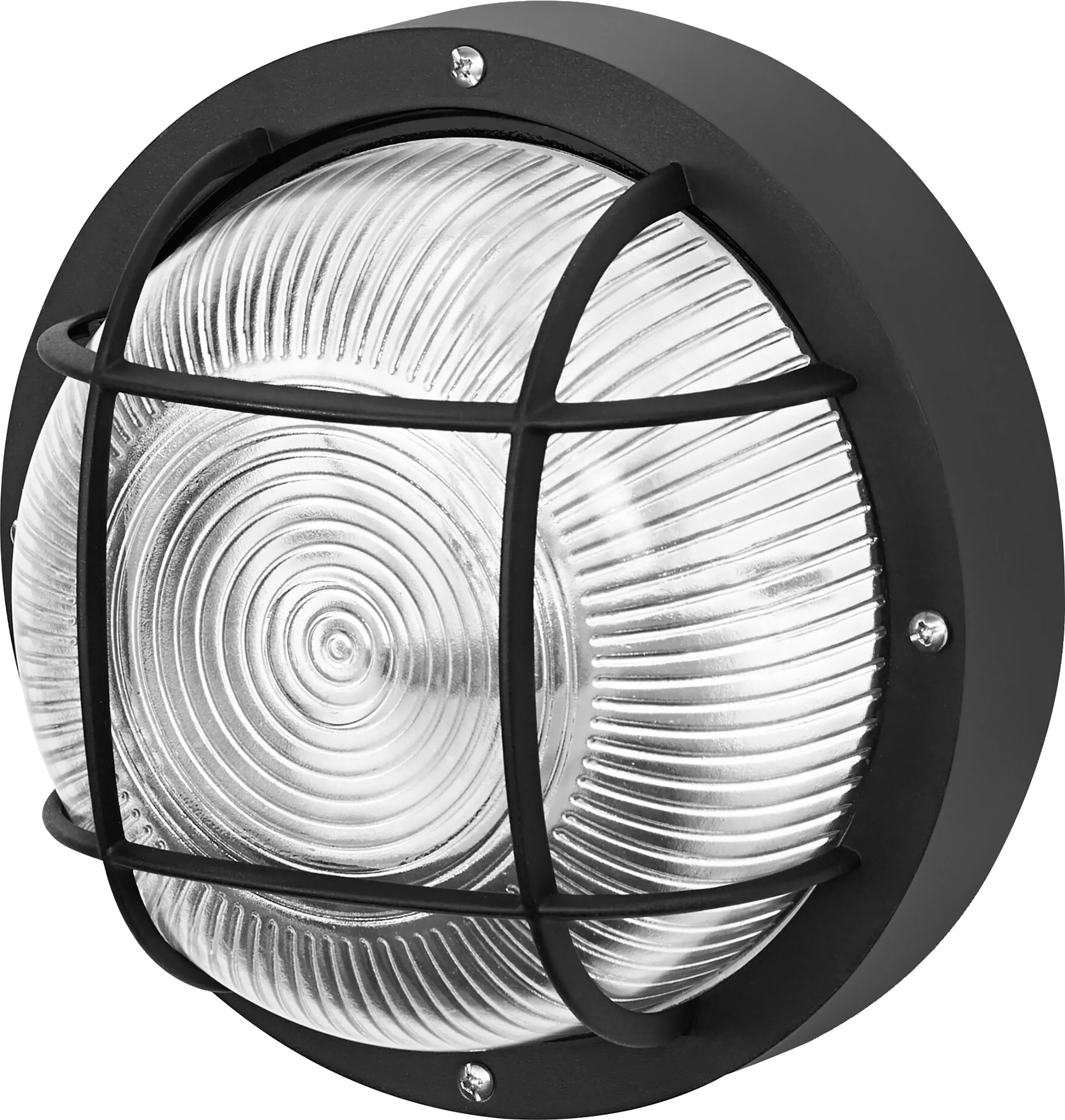 Osram LED Wandleuchte Bulkhead Essential Round E27 schwarz