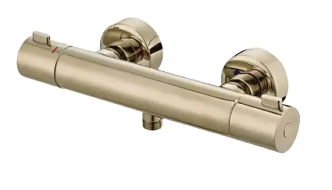 Primaster Thermostatarmatur Prag lightgold mit Verbrennungsschutz Primaster Thermostatarmatur Prag lightgold mit Verbrennungsschutz