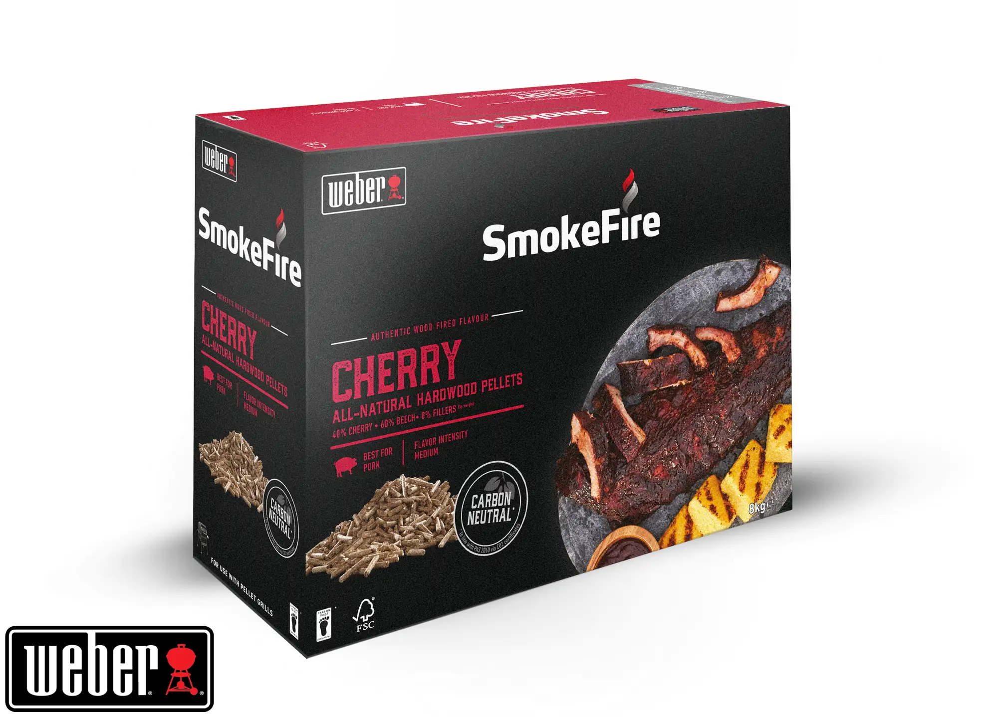 Weber Holzpellets SmokeFire Kirschholz 8 kg