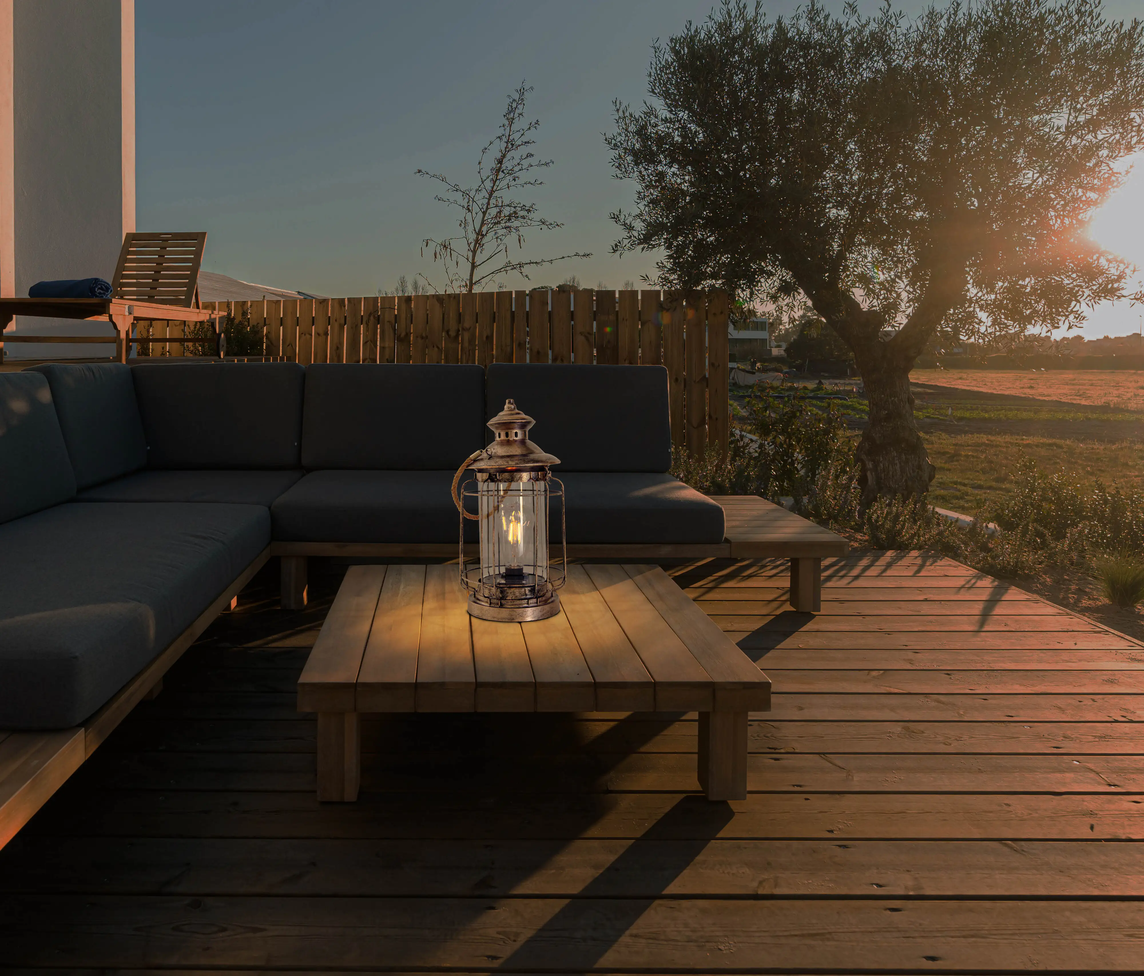 Light & More LED Deko-Solarleuchte Bruno 35 x 16,5 cm