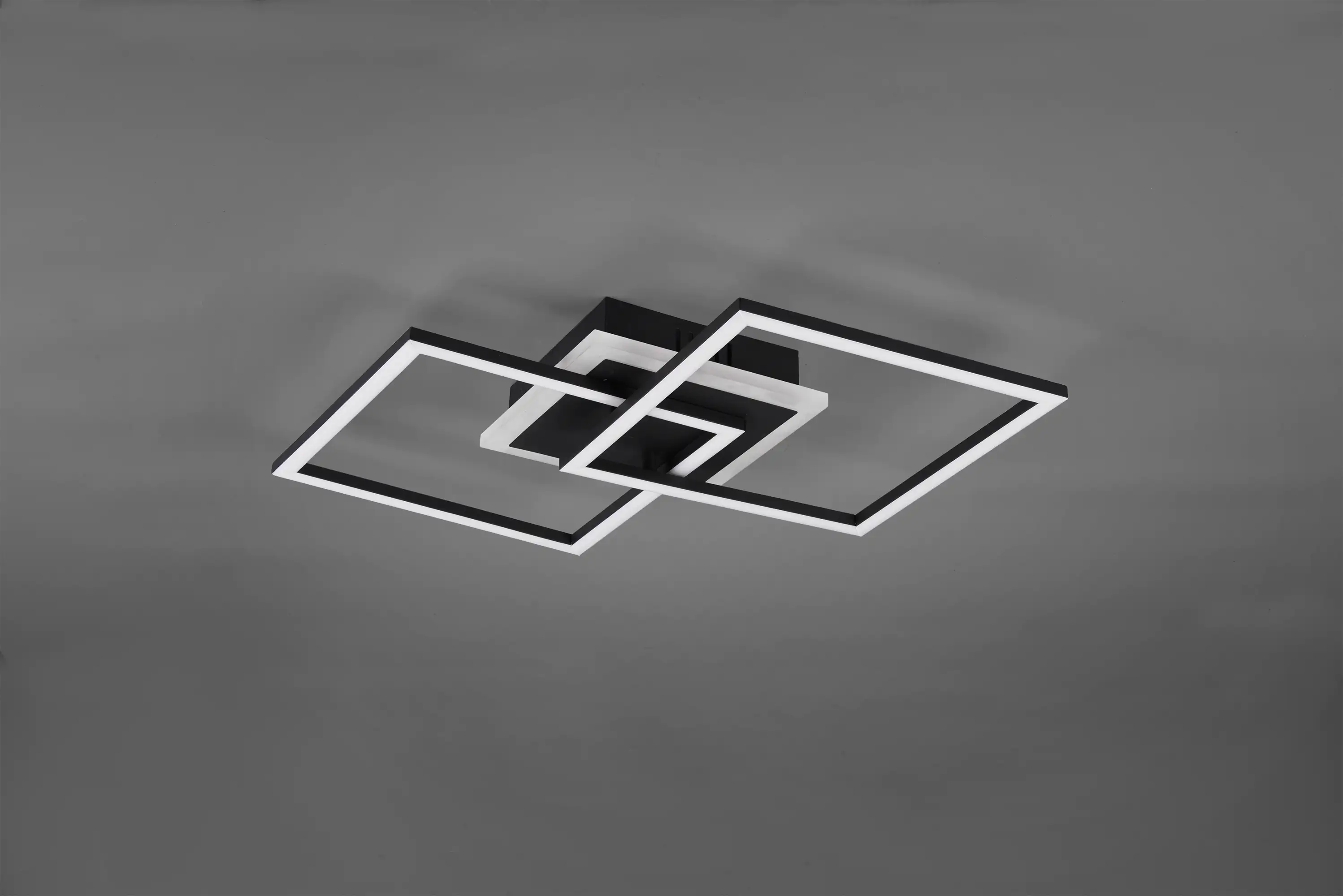 Reality LED Deckenleuchte VENIDA schwarz matt, Acryl weiß