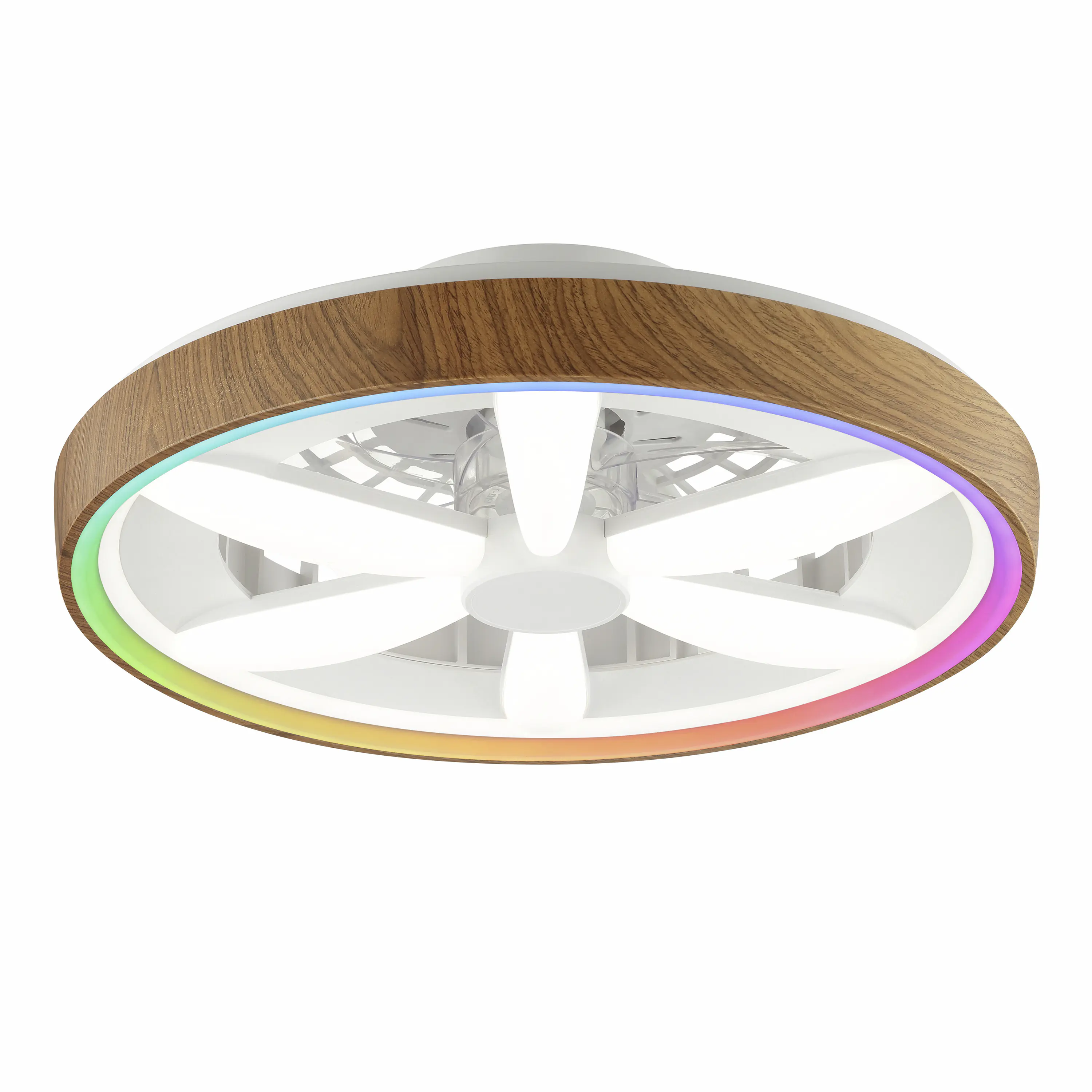 Brilliant LED Deckenleuchte mit Ventilator Gaiano Ø 48 cm 48 W holz/weiß Brilliant LED Deckenleuchte mit Ventilator Gaiano Ø 48 cm 48 W holz/weiß