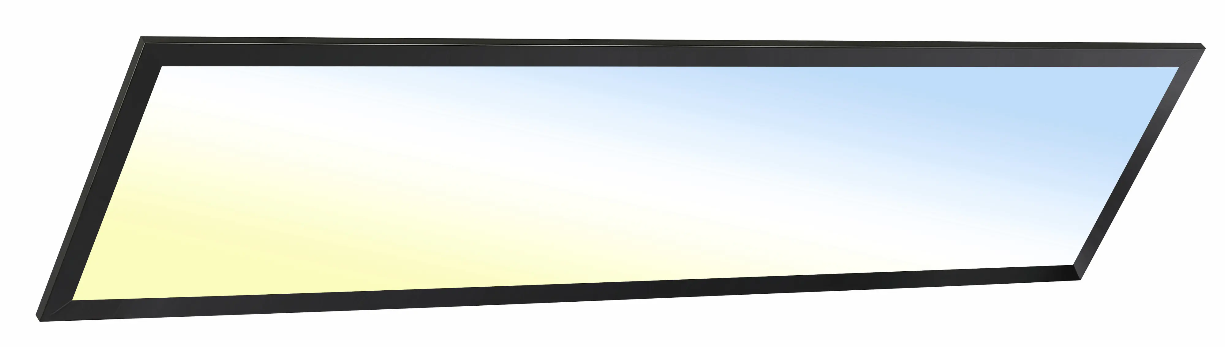 Briloner LED-Panelleuchte ultraflach 100 x 25 cm schwarz CCT dimmbar
