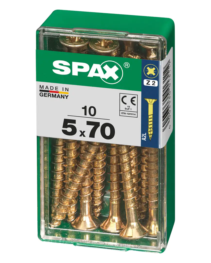 Spax Universalschrauben 5.0 x 70 mm PZ 2 - 10 Stk.