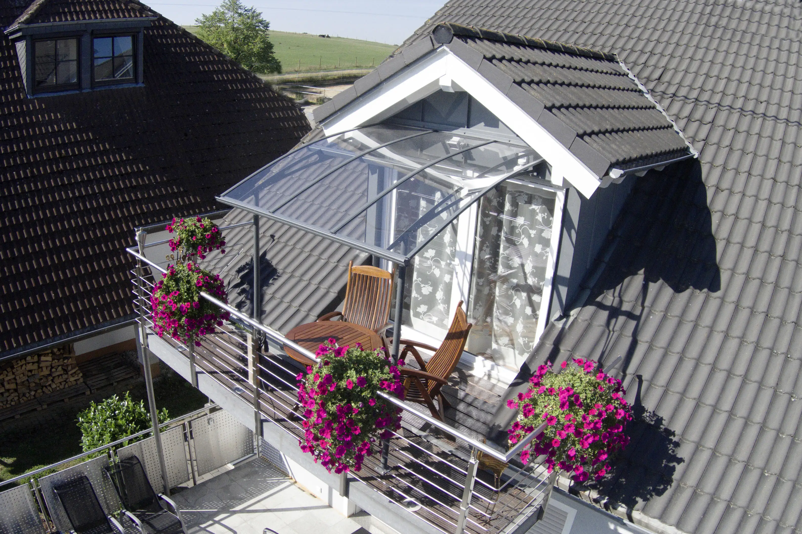 Canopia Vordach Vega  200,5 x 199,6 cm grau