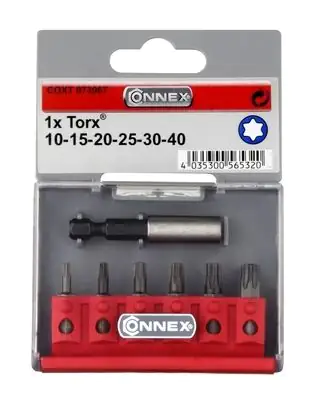 Schraubeinsatz-Sortiment TX Sortiment 7-teilig