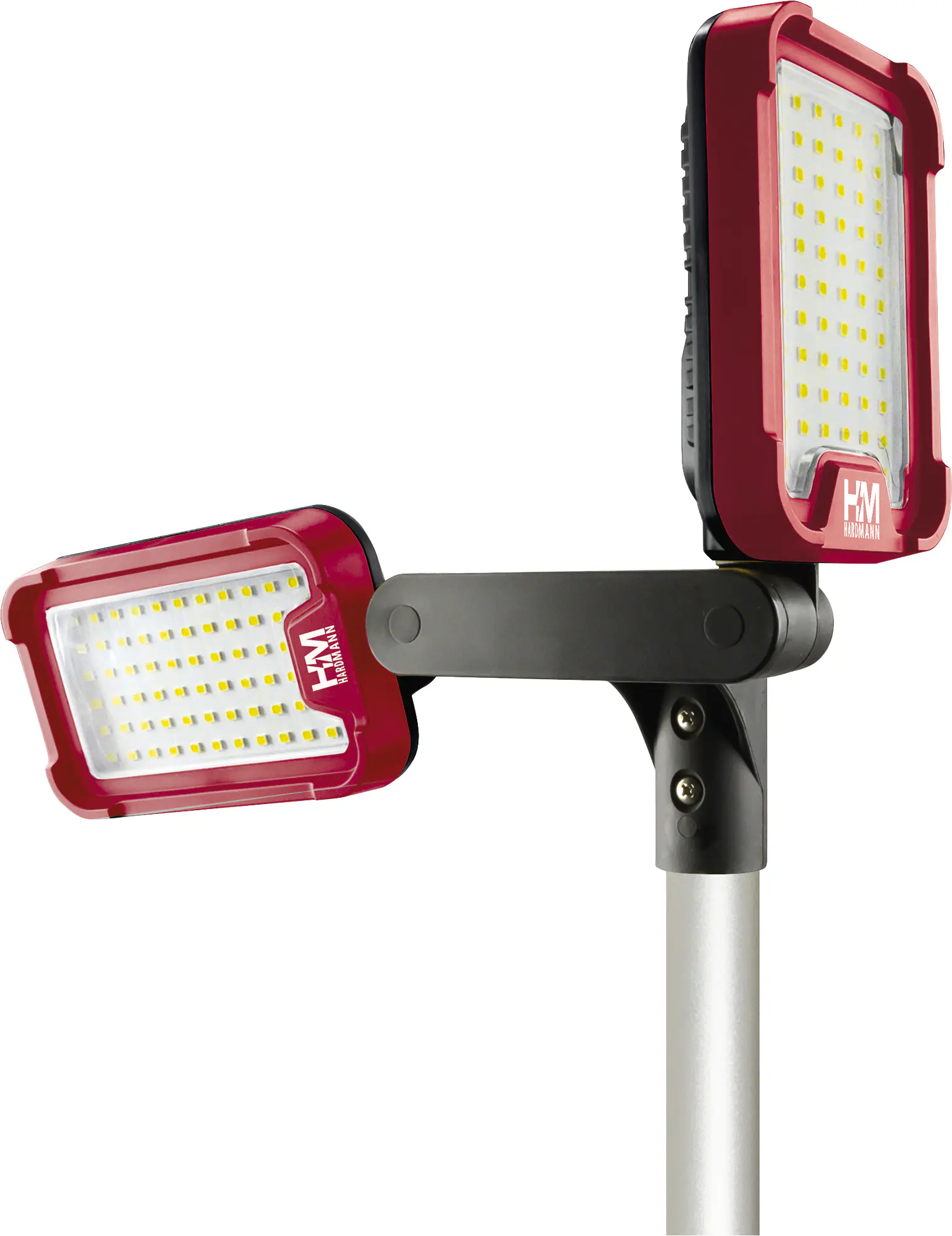 Schwaiger LED-Arbeitsleuchte HWLS1000 2-fach IP65 124 W 800 lm mit höhenverstellbarem Klappstativ