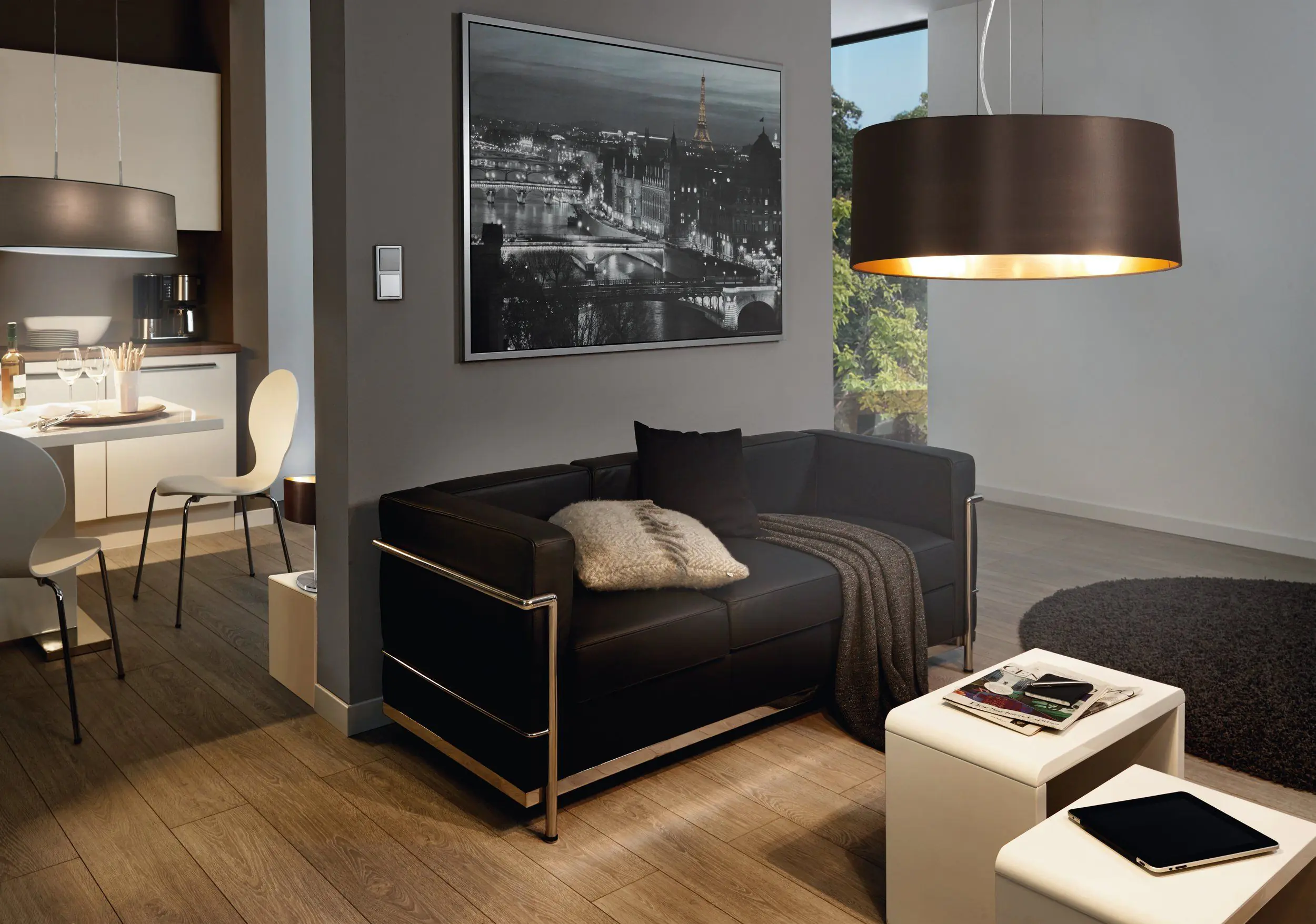 Eglo Pendelleuchte Maserlo schwarz-gold Ø 53 cm E27, max. 60 W