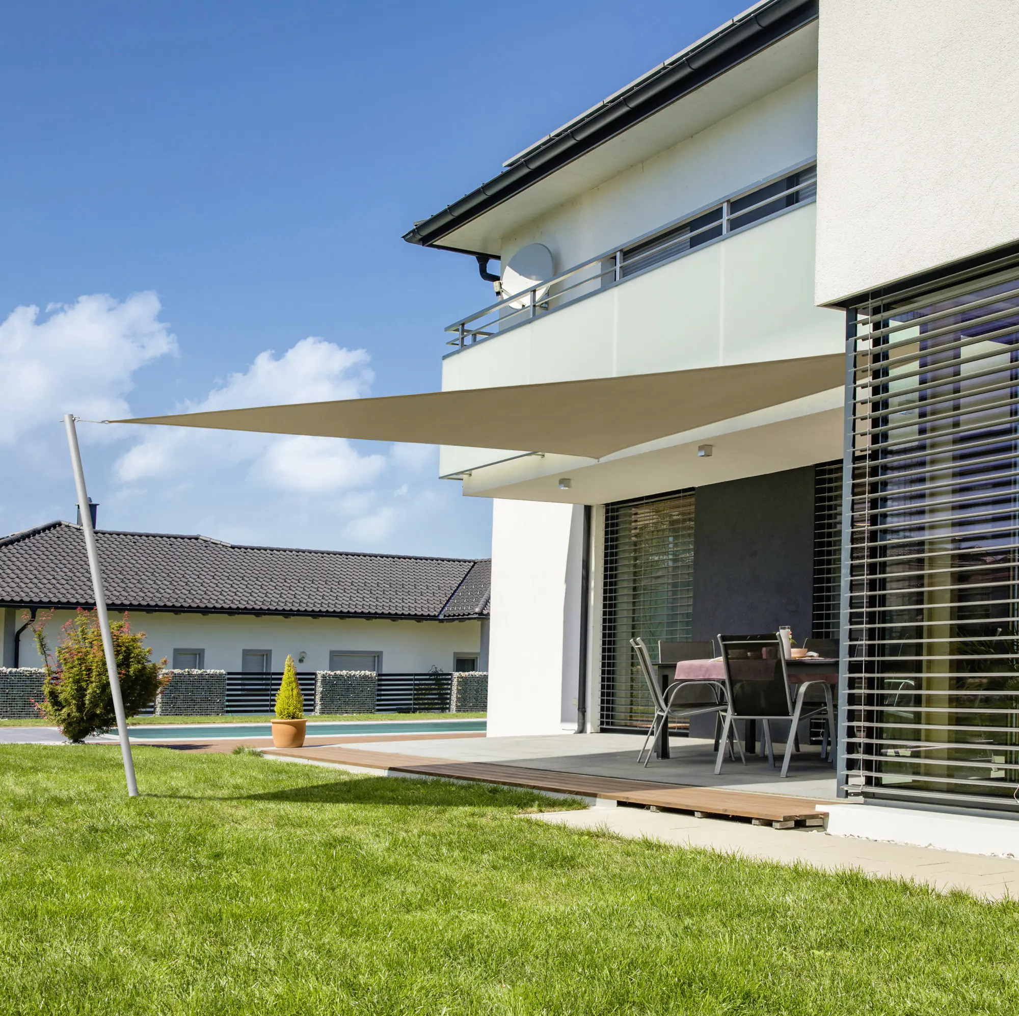 Windhager Sonnensegel Cannes taupe 4 x 4 x 4 m