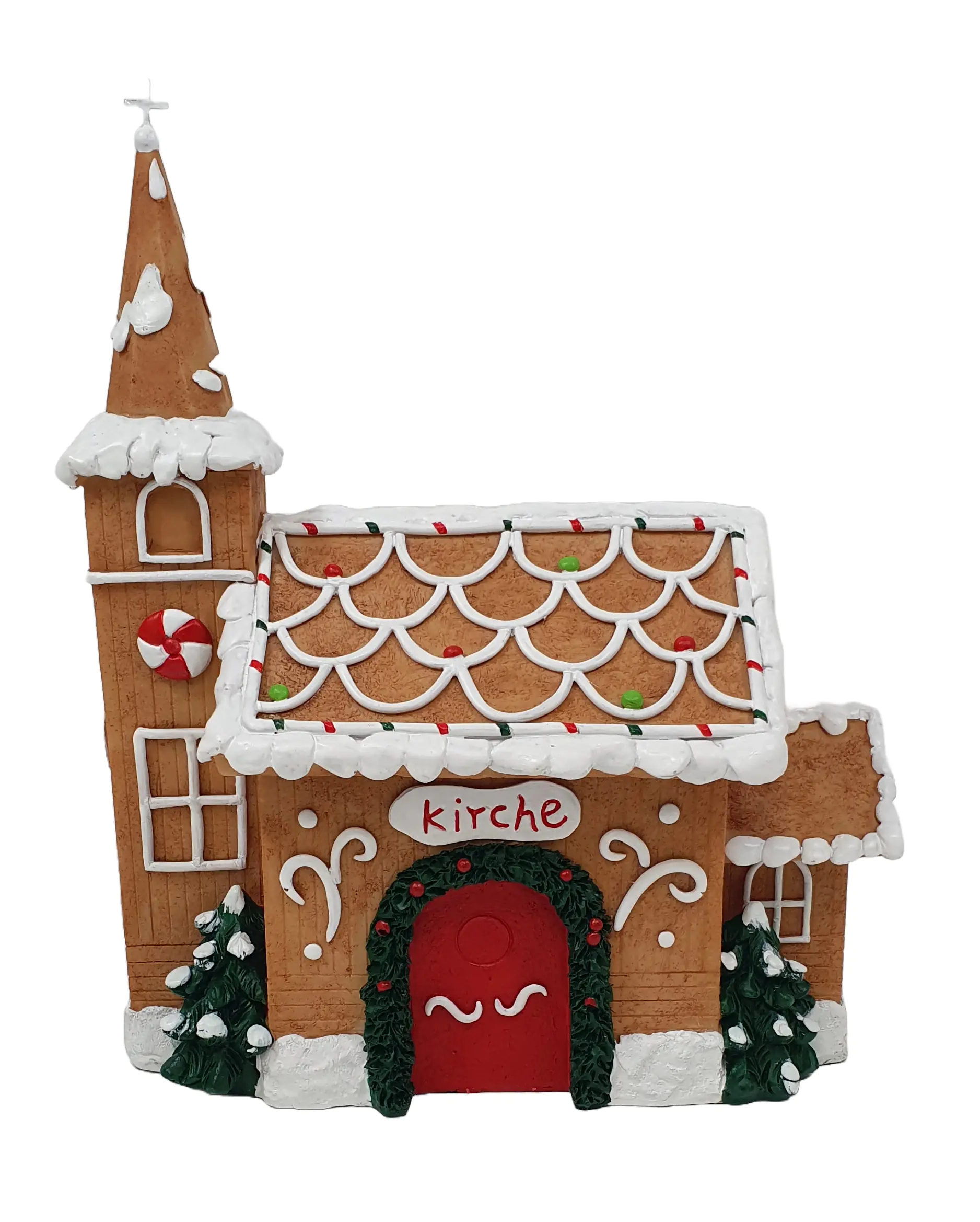 Figur Pfefferkuchen Kirche 30,5 x 25,5 x 14 cm braun Figur Pfefferkuchen Kirche 30,5 x 25,5 x 14 cm braun