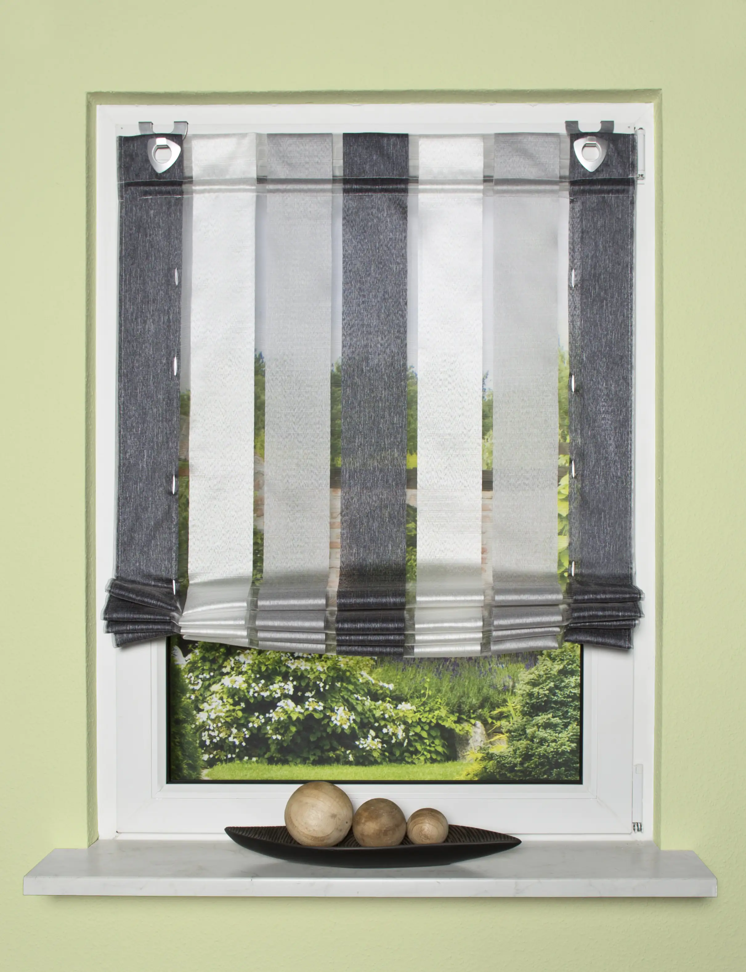 4056751306218 Home Wohnideen Raffrollo anthrazit 130 x 60 cm