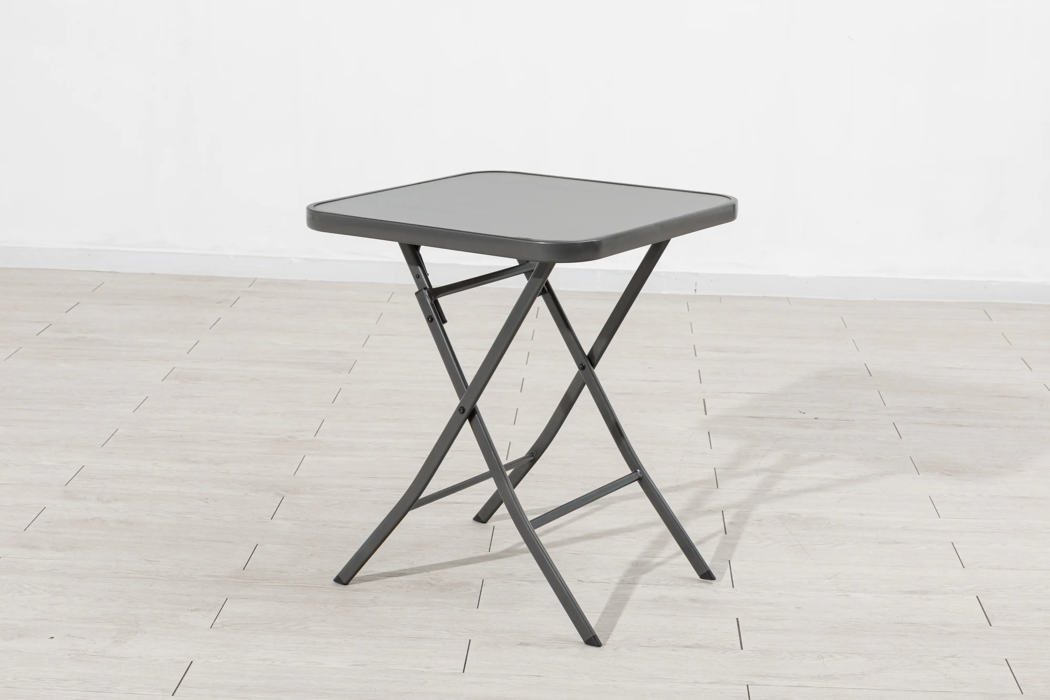 TrendLine Glastisch Terni klappbar anthrazit 60 x 60 x 71 cm TrendLine Glastisch Terni klappbar anthrazit 60 x 60 x 71 cm