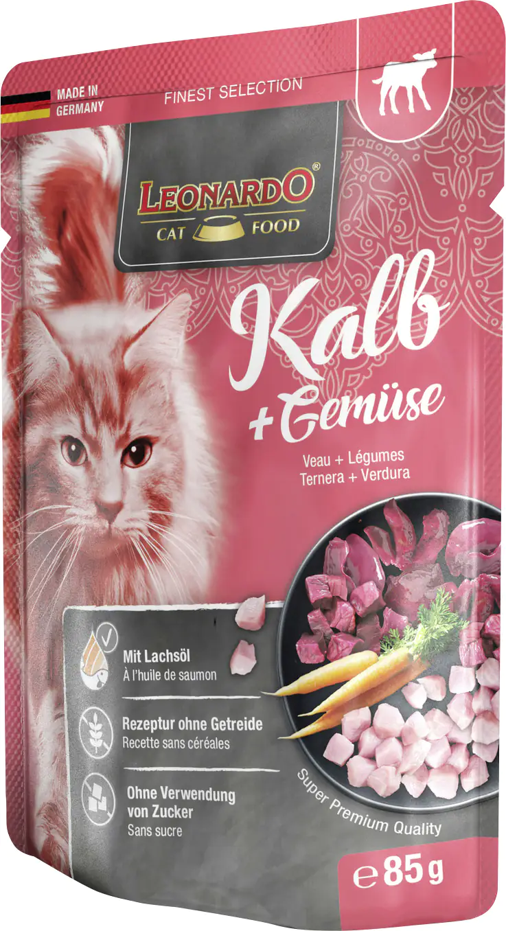 Leonardo Katzennassfutter Kalb und Gemüse 85 g Leonardo Katzennassfutter Kalb und Gemüse 85 g