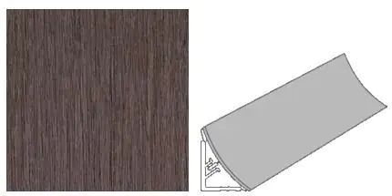 Getalit Wandanschlußsystem Plus 59 cm, 20 x 30 mm, Esche streifer