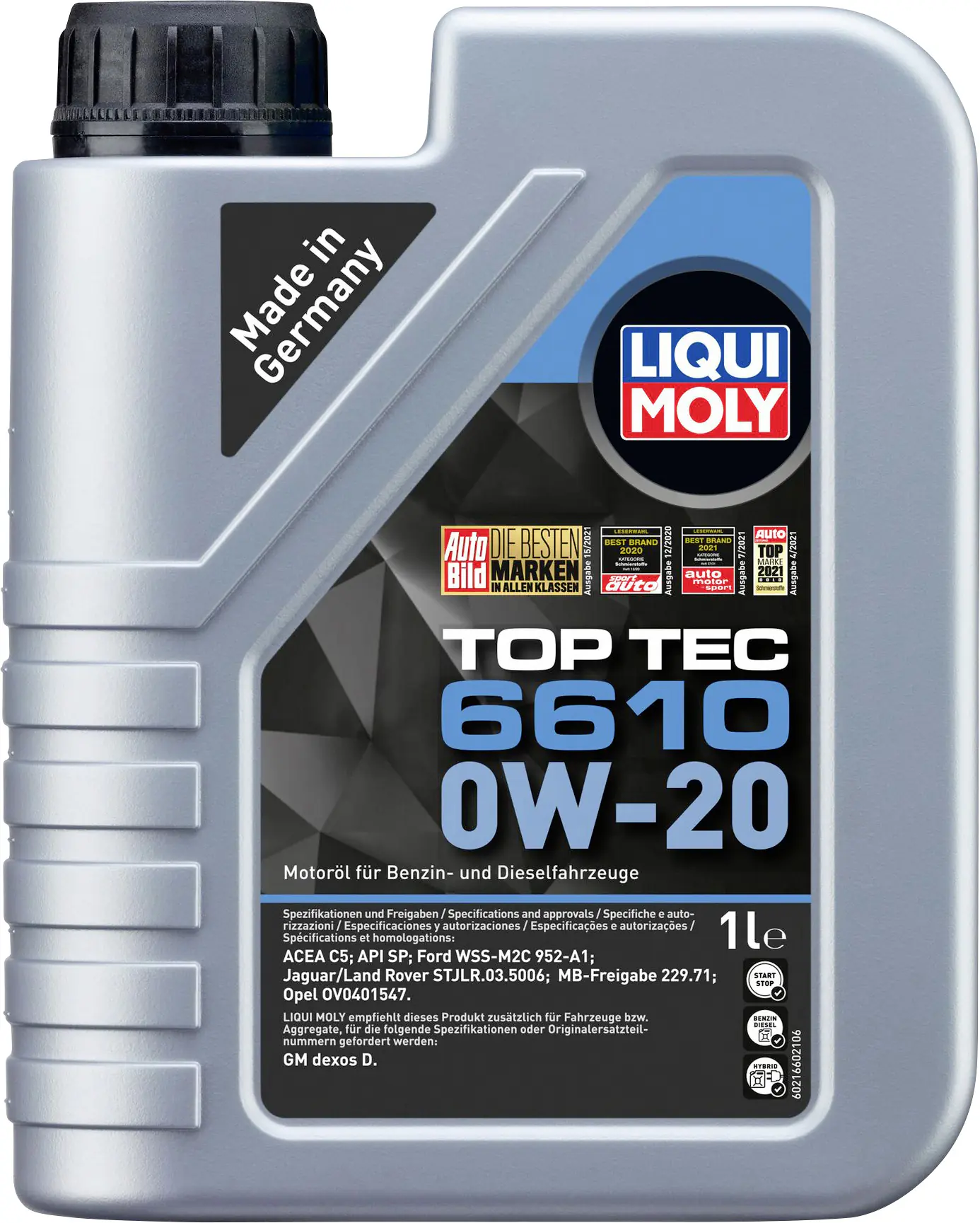 Liqui Moly Motoröl Top Tec 6610 0W-20 1L