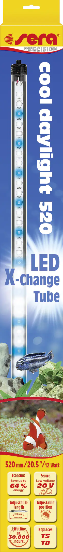 Sera Aquarium-Beleuchtung LED X-Change Tube cool daylight 520 - 1 Stück