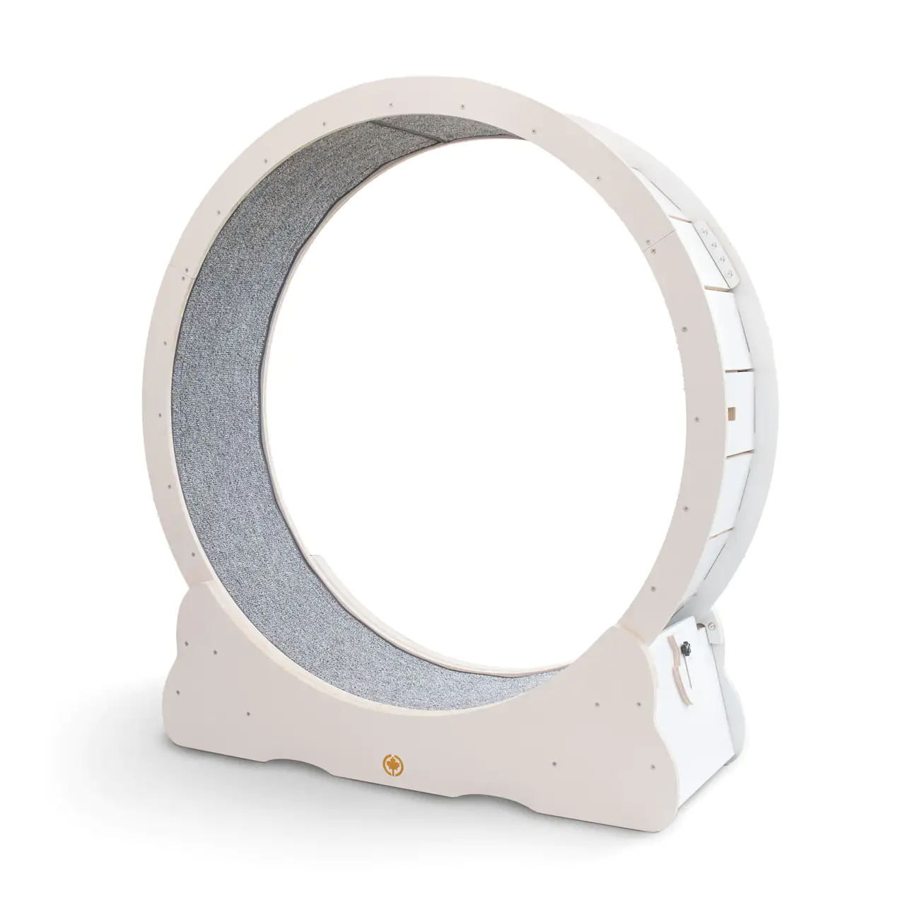 CanadianCat Katzenlaufrad aus Holz Größe L weiss