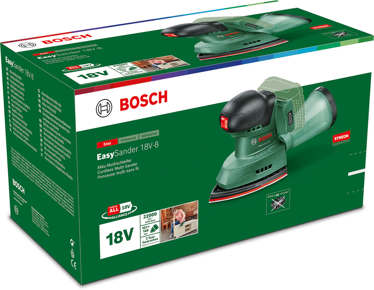 Bosch Akku-Multischleifer Easy Sander 18V-8 Solo