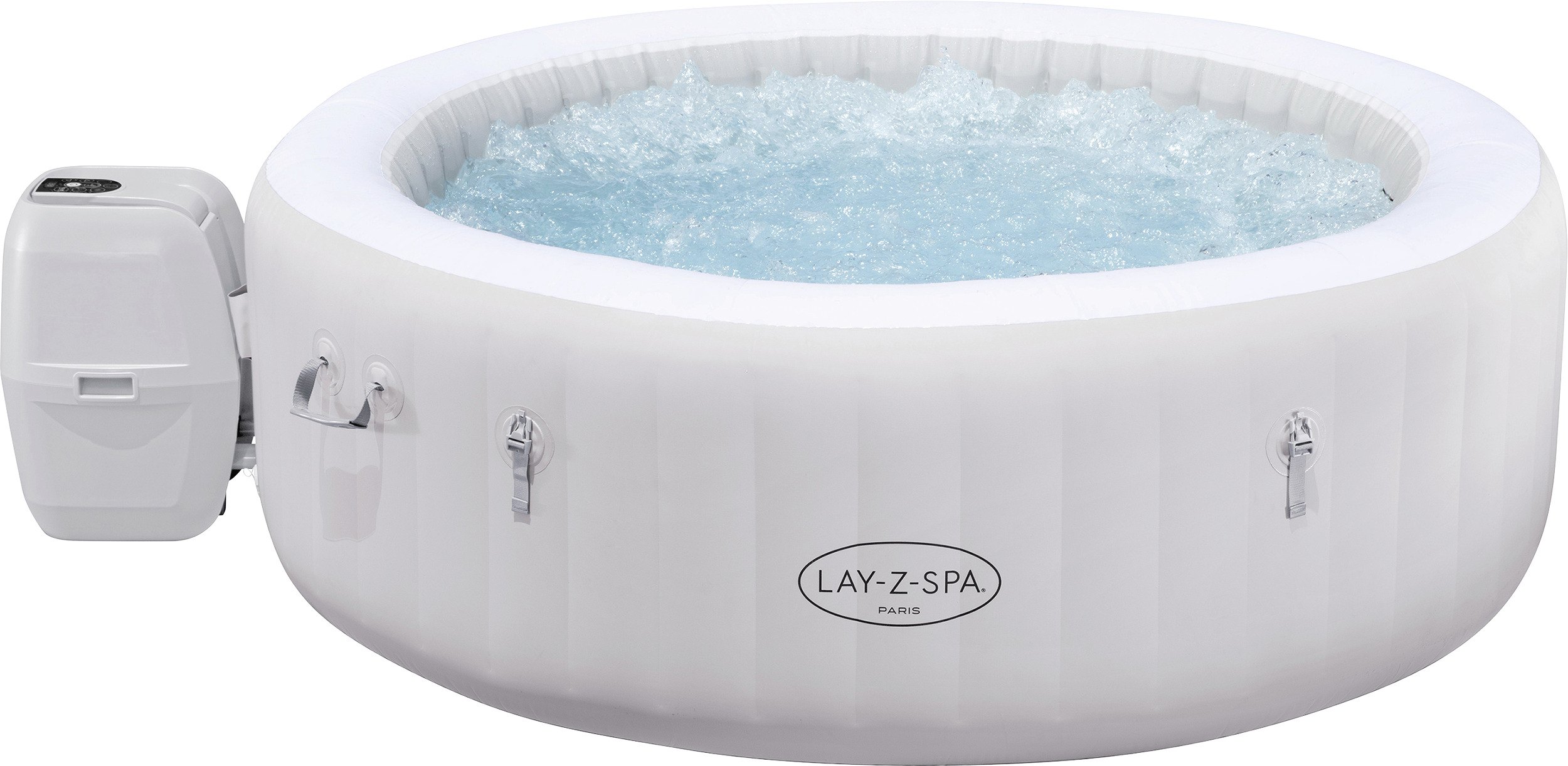 Bestway LED Whirlpool Outdoor für 6 Personen Lay-Z-Spa Paris AirJet Ø 196 x 66 cm
