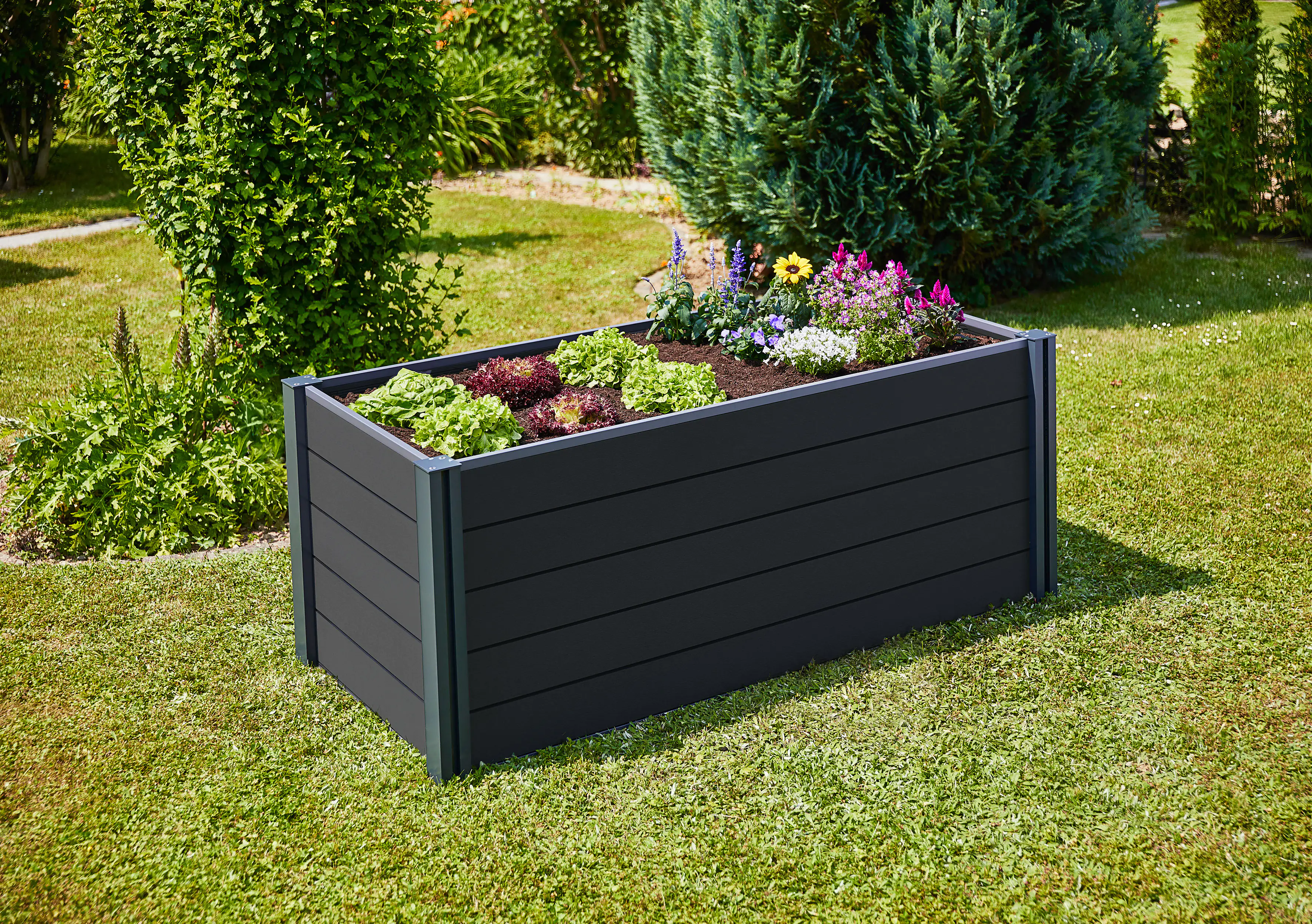 4003412130873 Gutta Hochbeet Elevada 201,9 x 80,5 x 74,3 cm, anthrazit