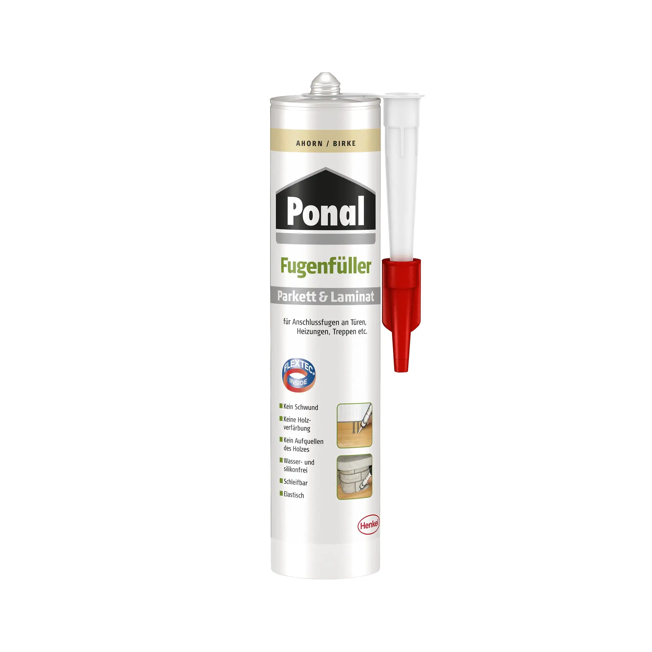 Ponal Fugenfüller Parkett & Laminat 280 ml Kartusche, Ahorn / Birke