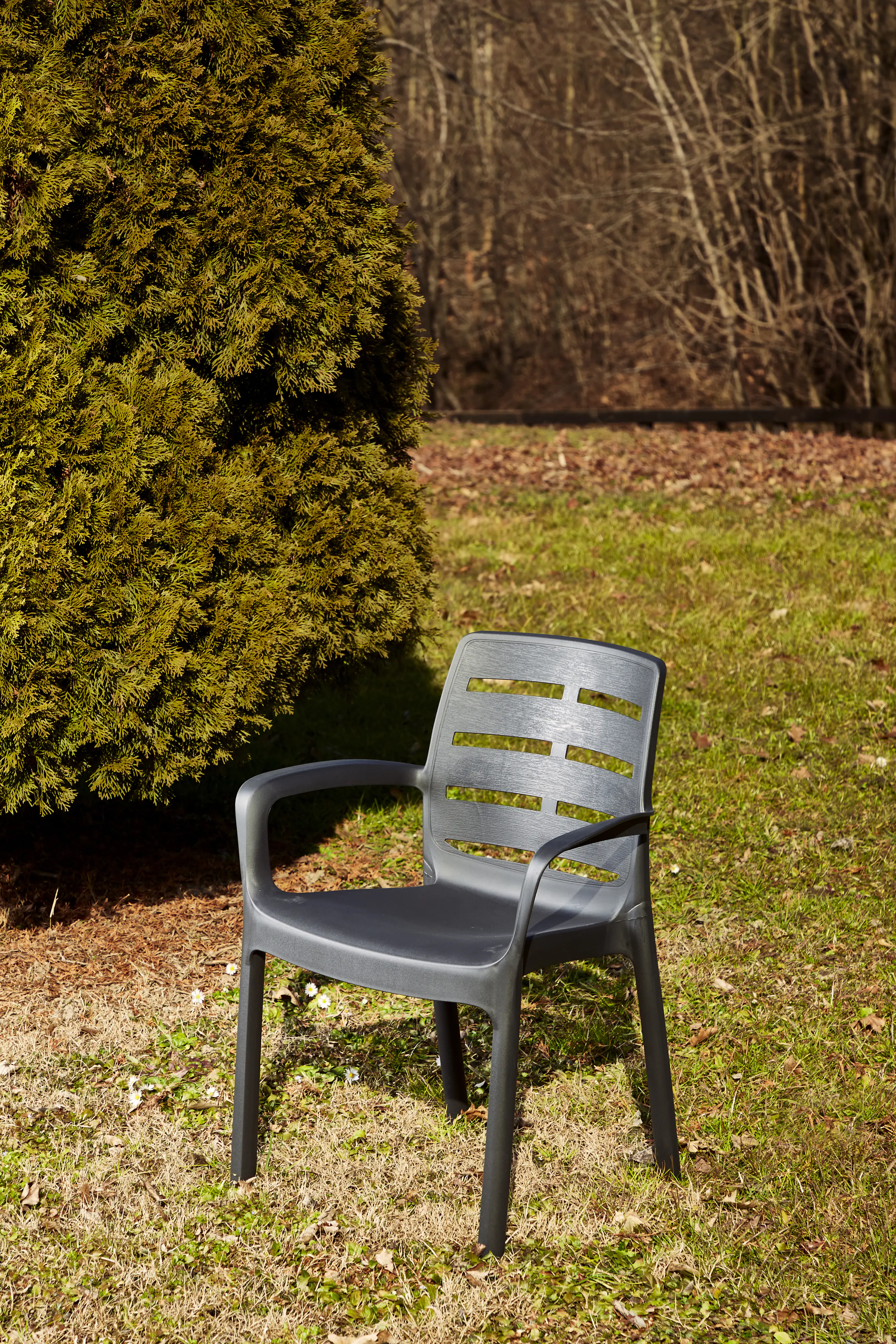 Progarden Stapelsessel polypropylen wetterfest Borneo anthrazit  Progarden Stapelsessel polypropylen wetterfest Borneo anthrazit